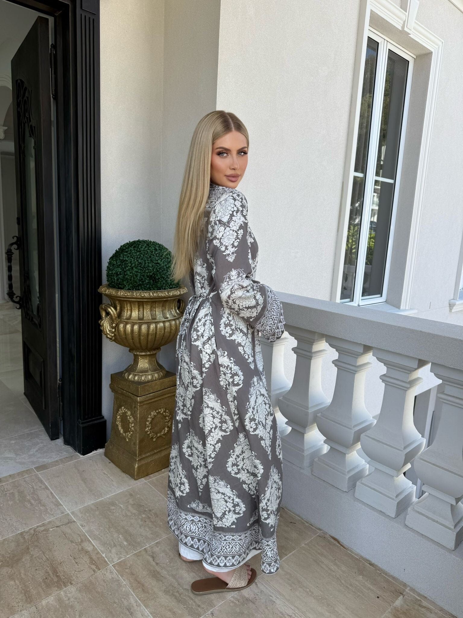 Charcoal Vintage Dress