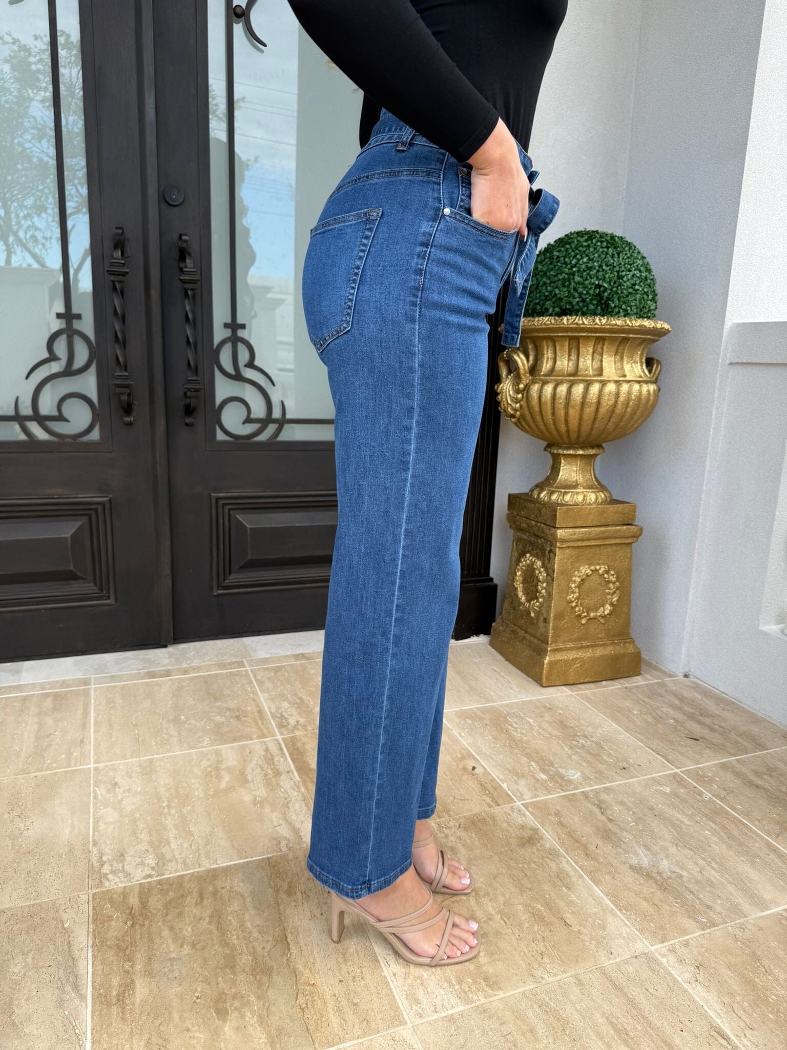 Tie Waist Jeans