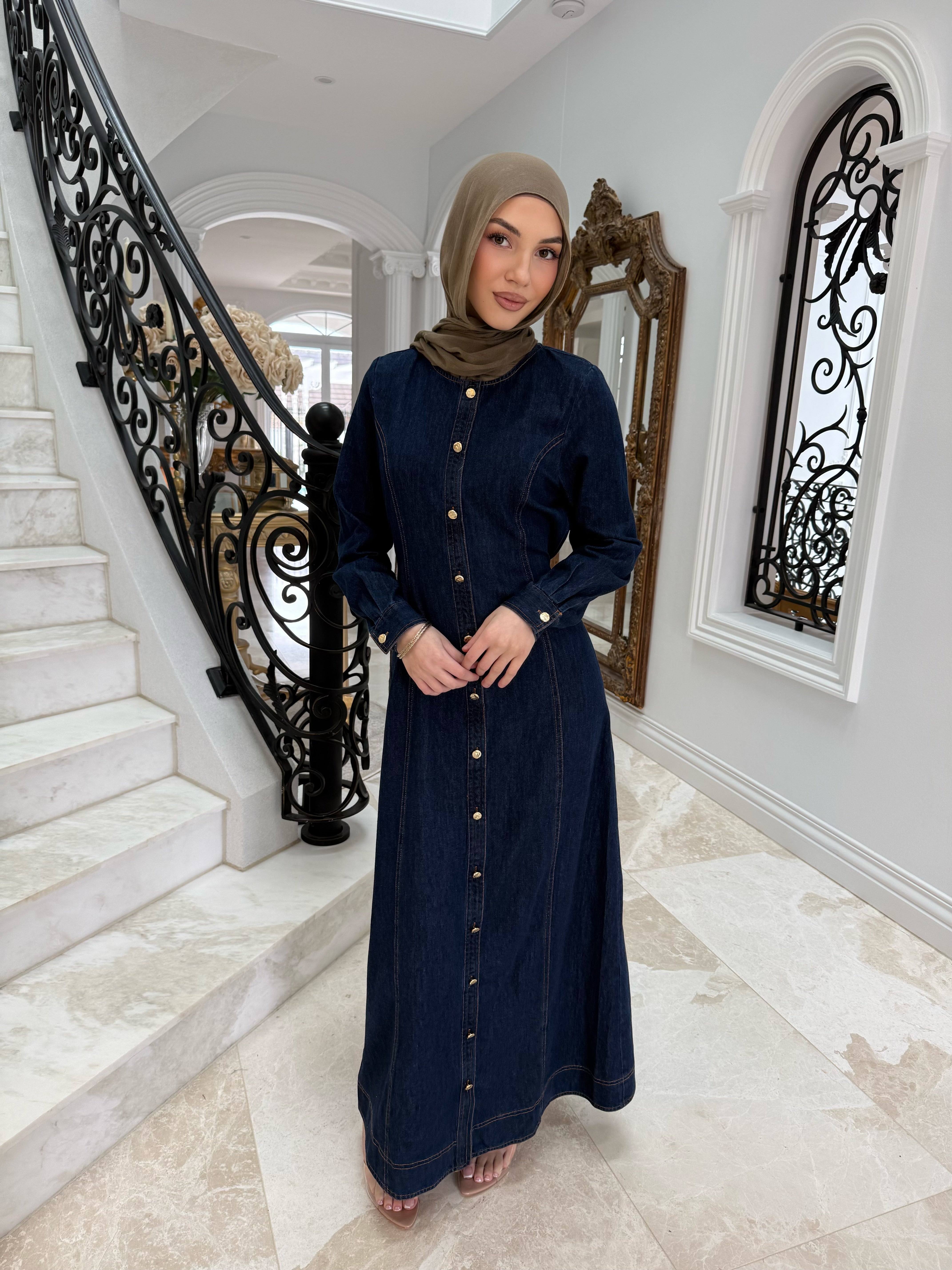 Nada Maxi Denim Dress