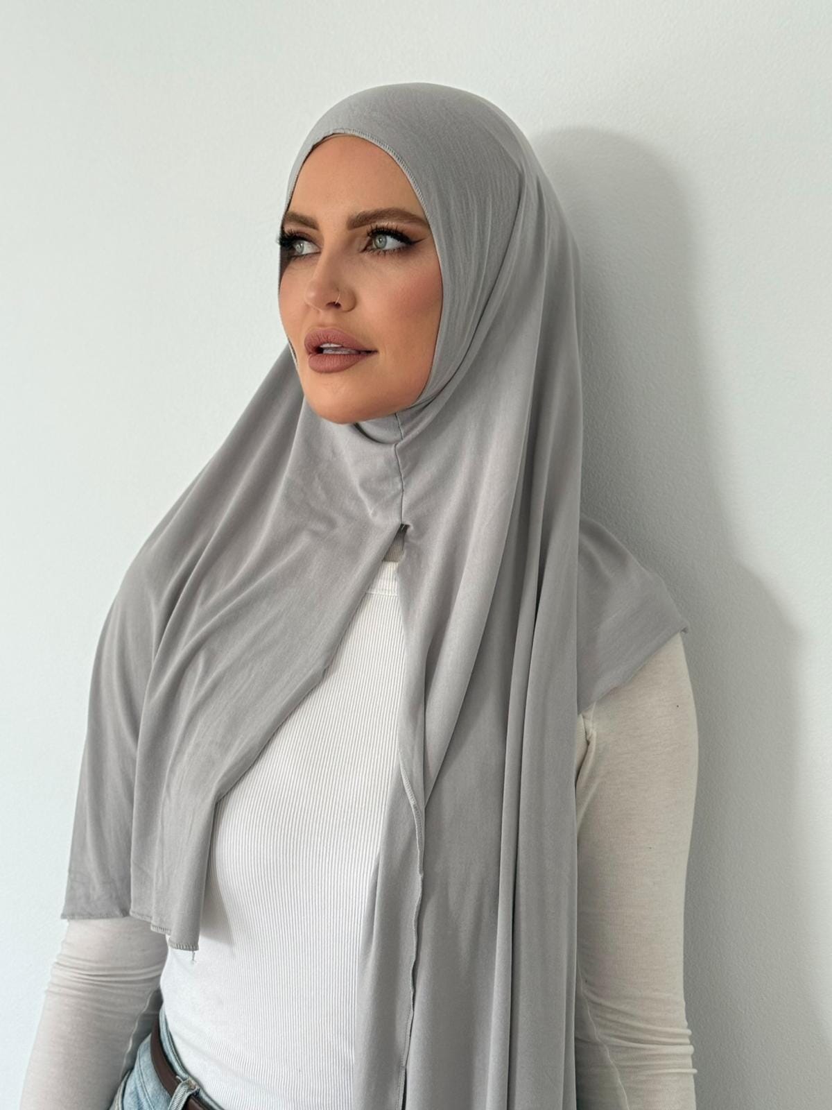 Grey Jeresy Wrap