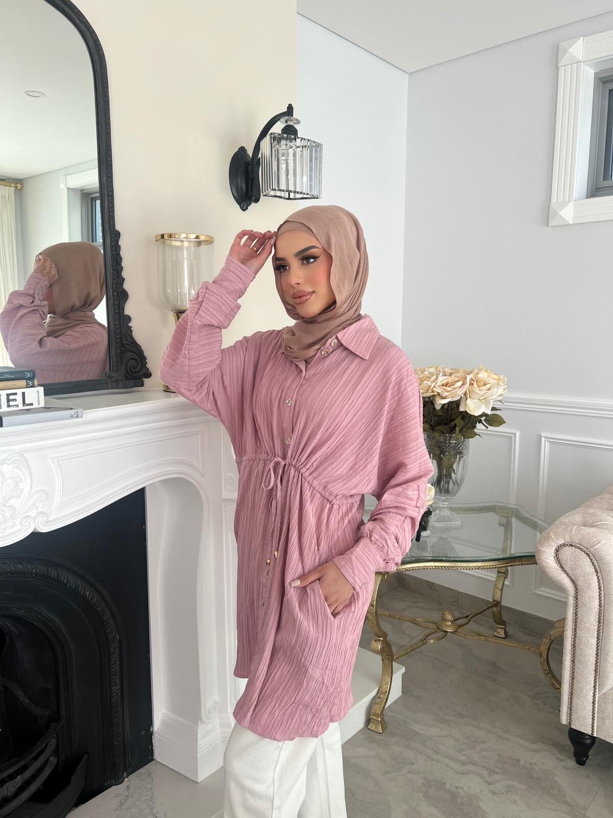 Oversized Draw String Tunic