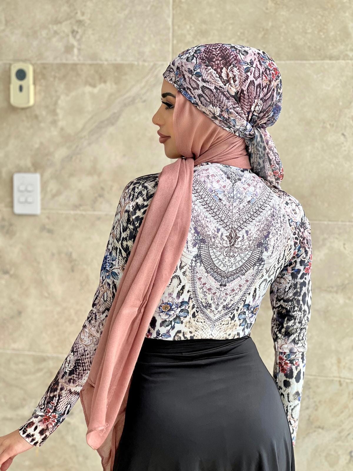 Lavender Cheetah Swim Body Suite