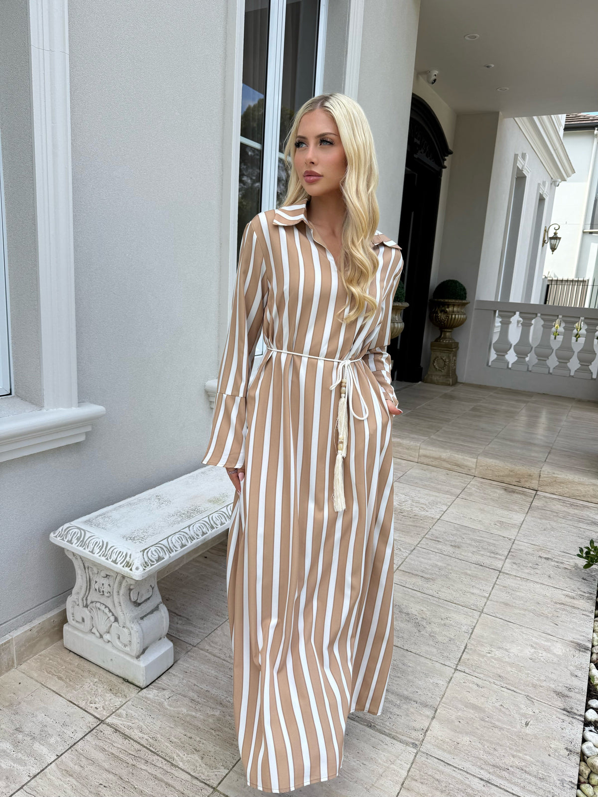 Stripe Maxi Dress