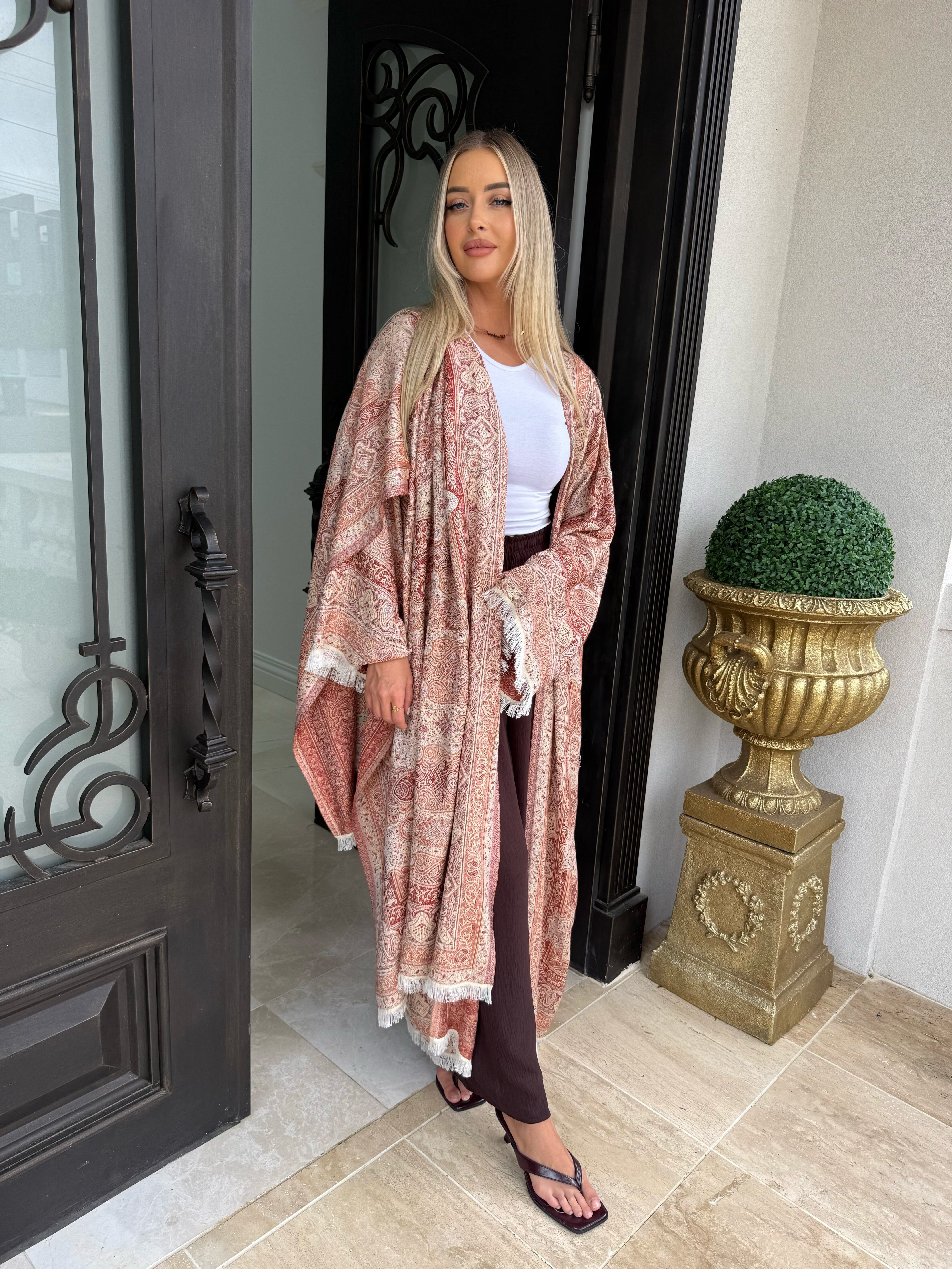 Burnt Orange Pashmina Set
