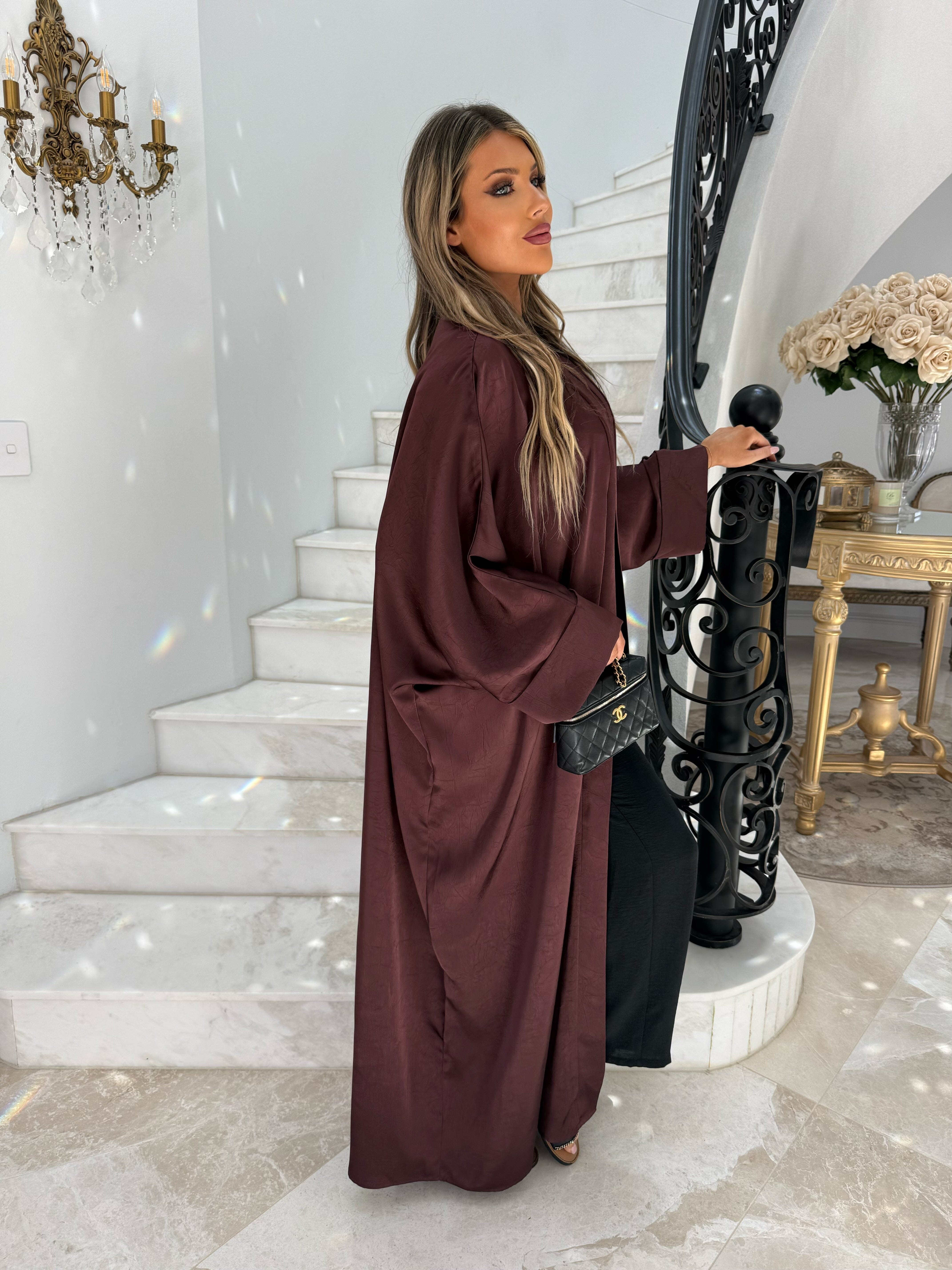 Textured Open Abaya