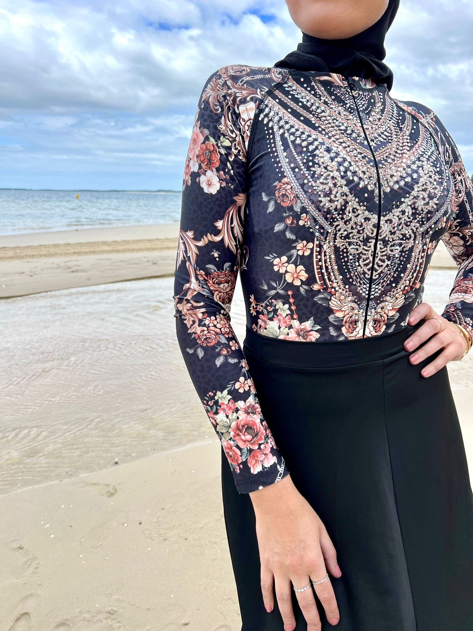 Black Florence SWIM Body Suite