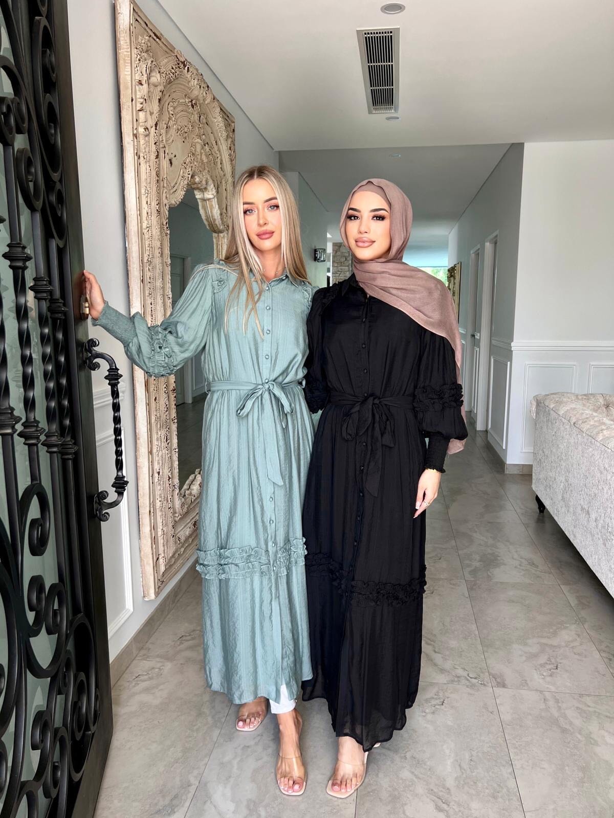 La’More Ruffle Dress/Cape