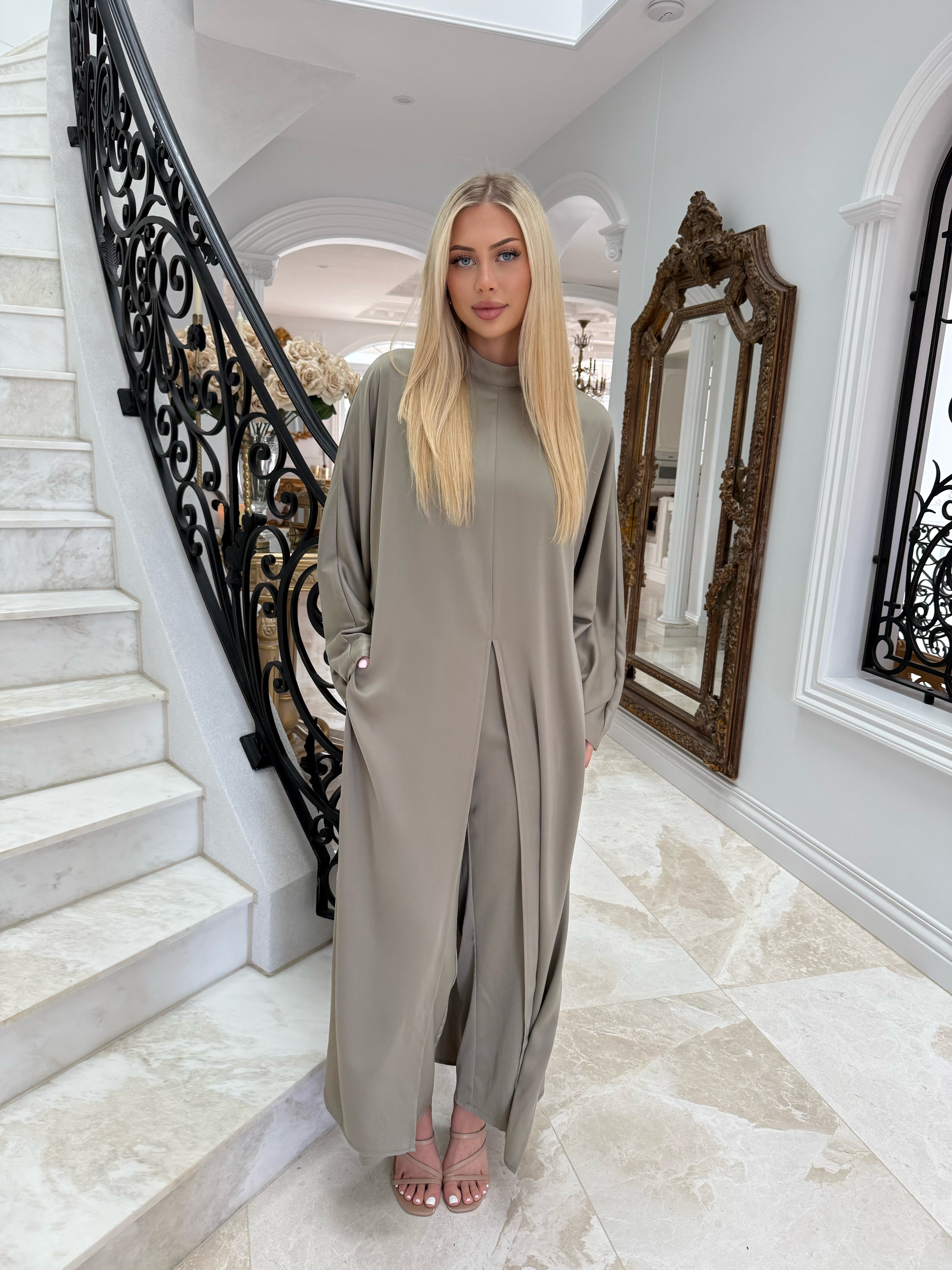 Split Abaya Set