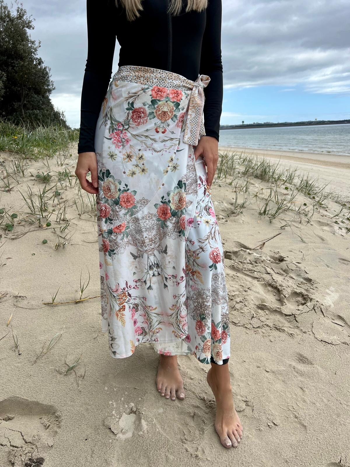 White Florence SWIM Sarong