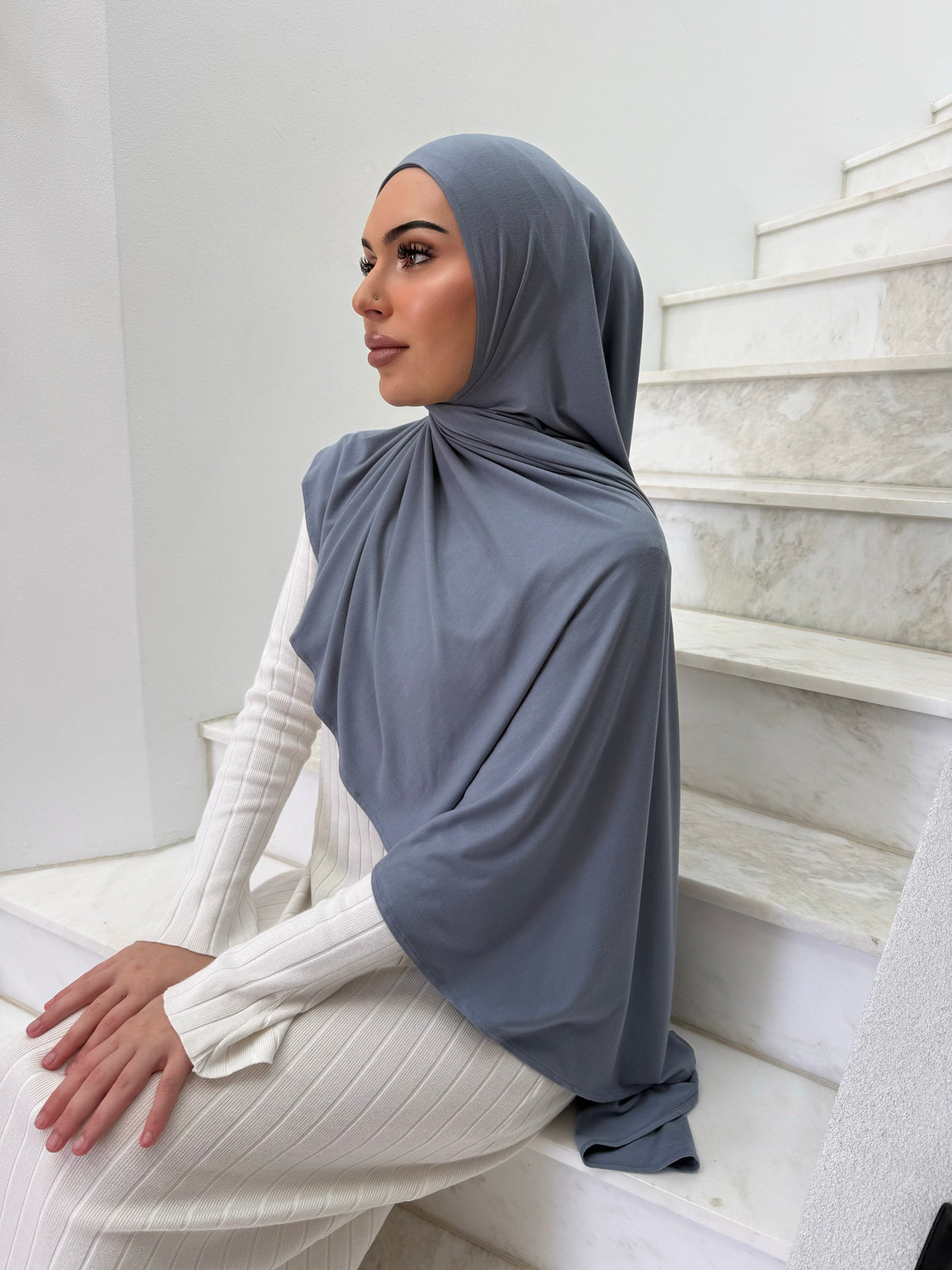 Slate Instant Jersey Shawl