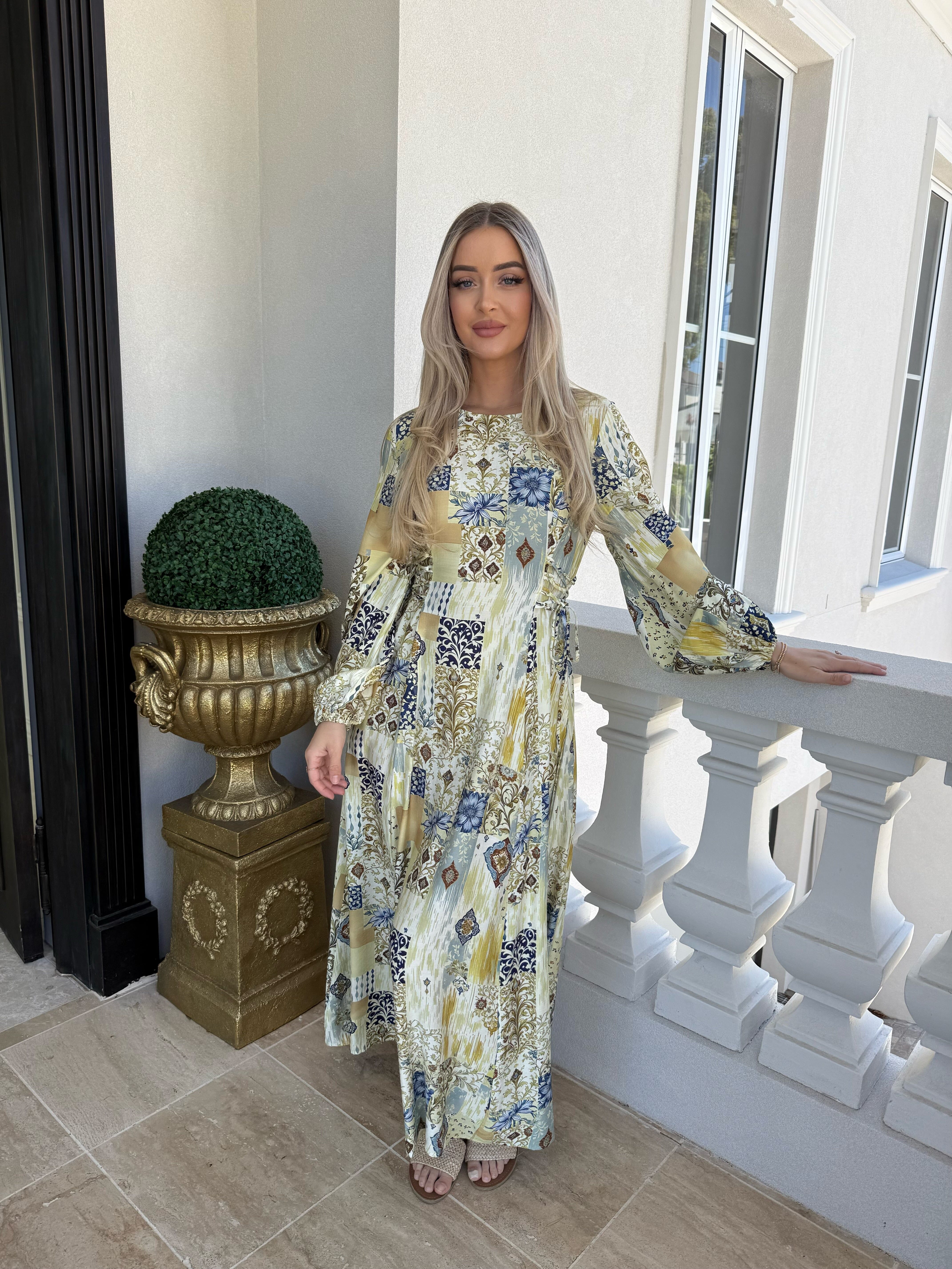 Zarin Floral Tie Dress