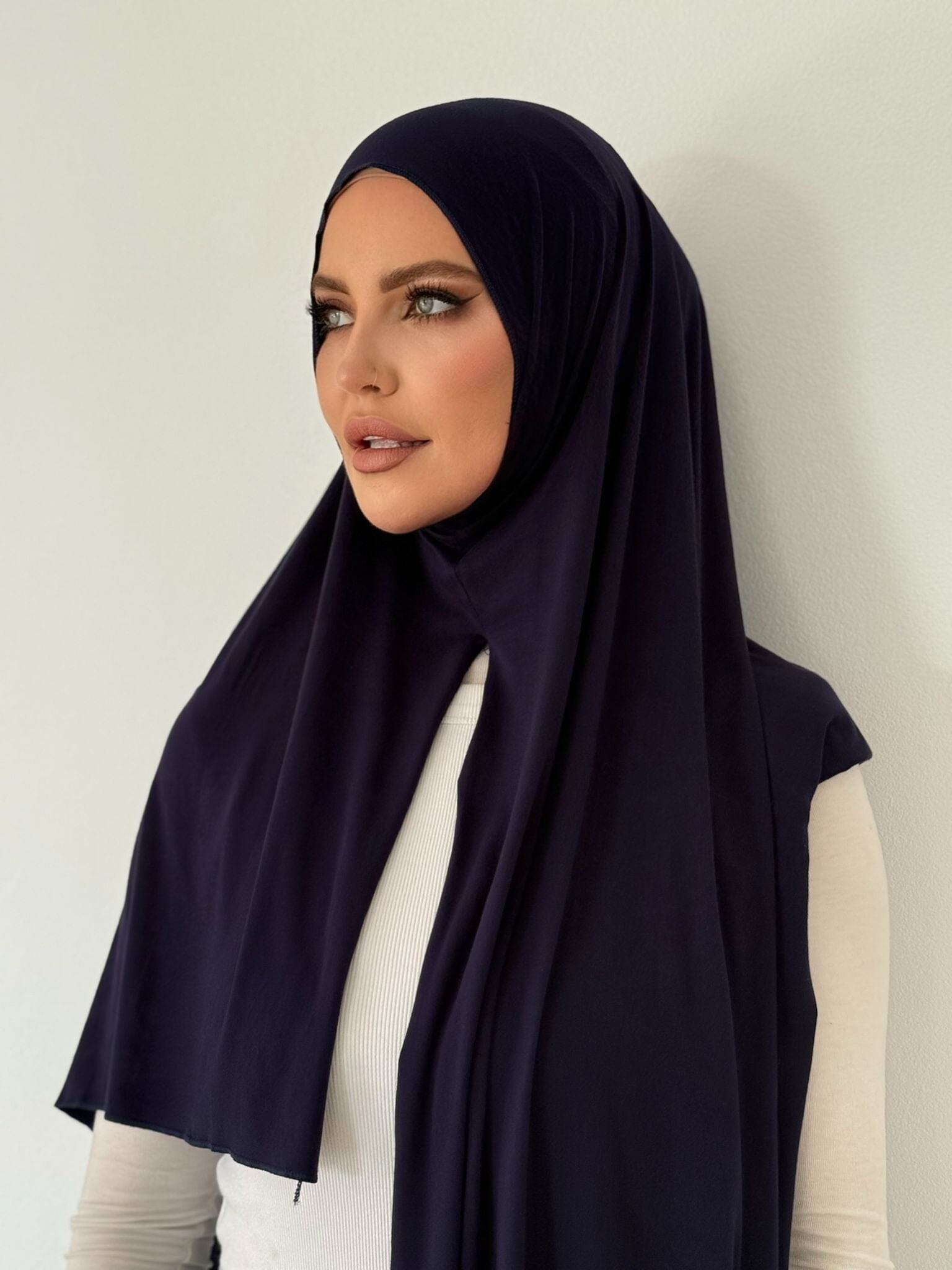 Navy Jeresy Wrap