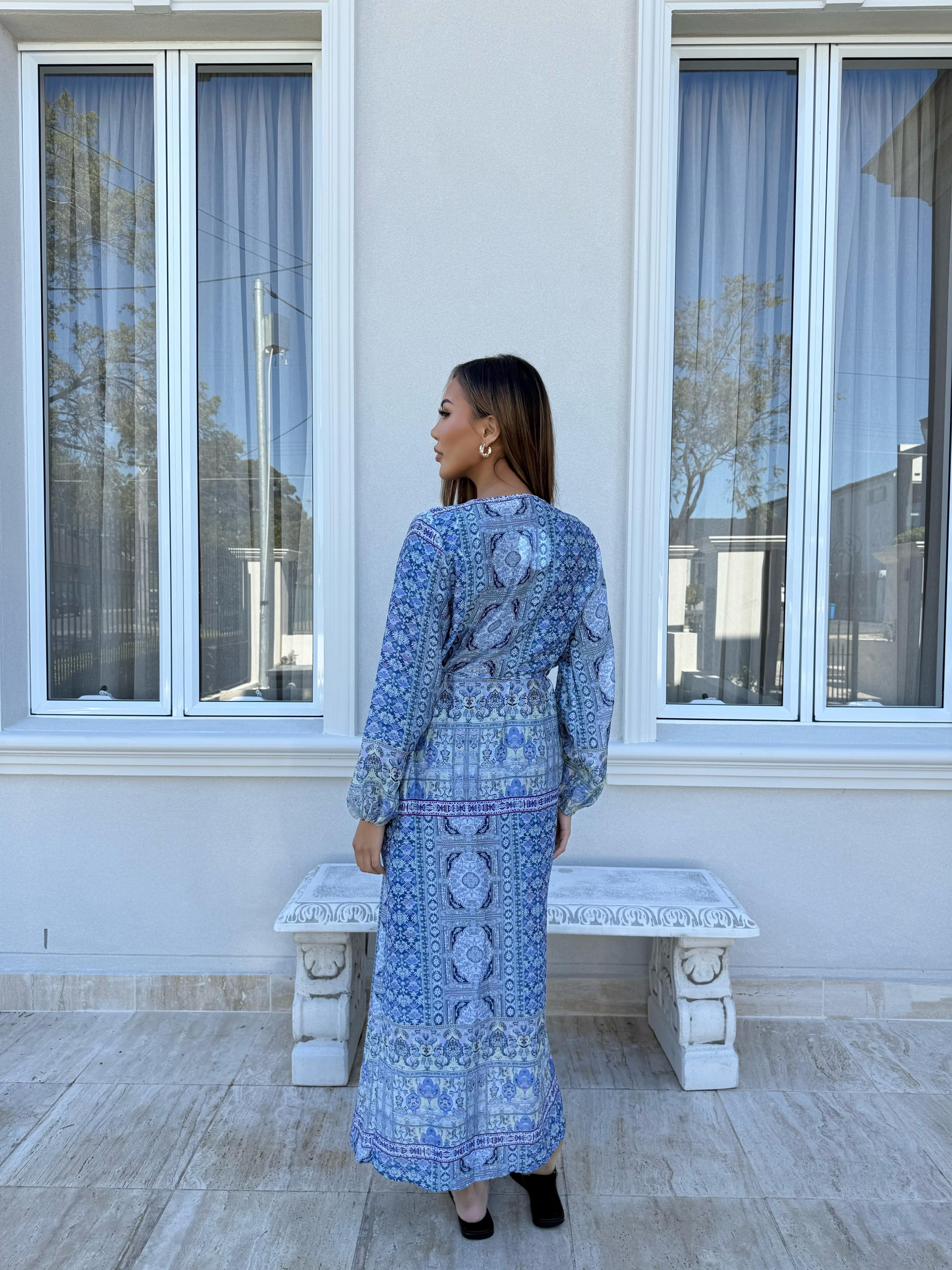 Blue Tribal Cardigan