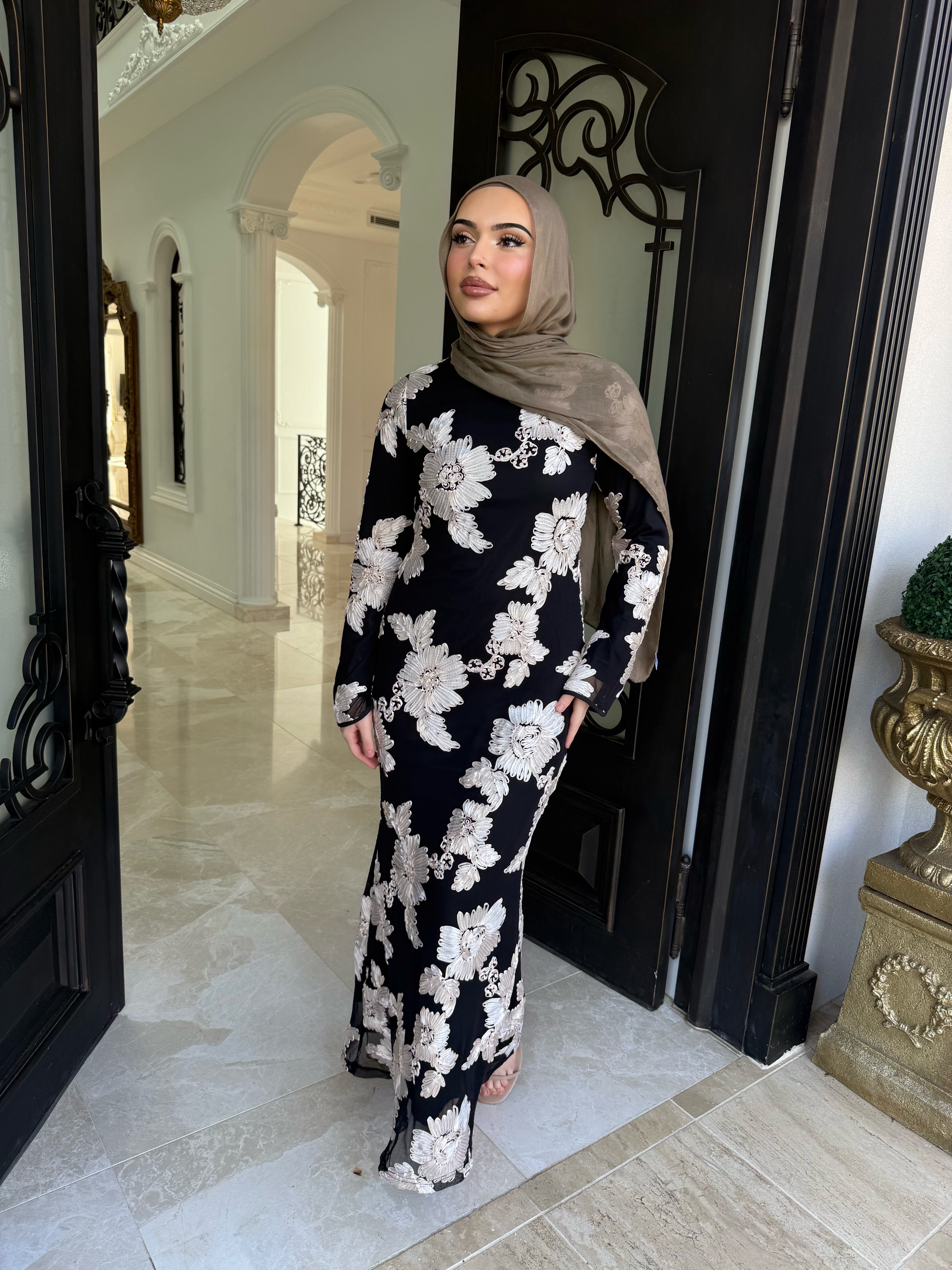 Flower Embroidery Dress