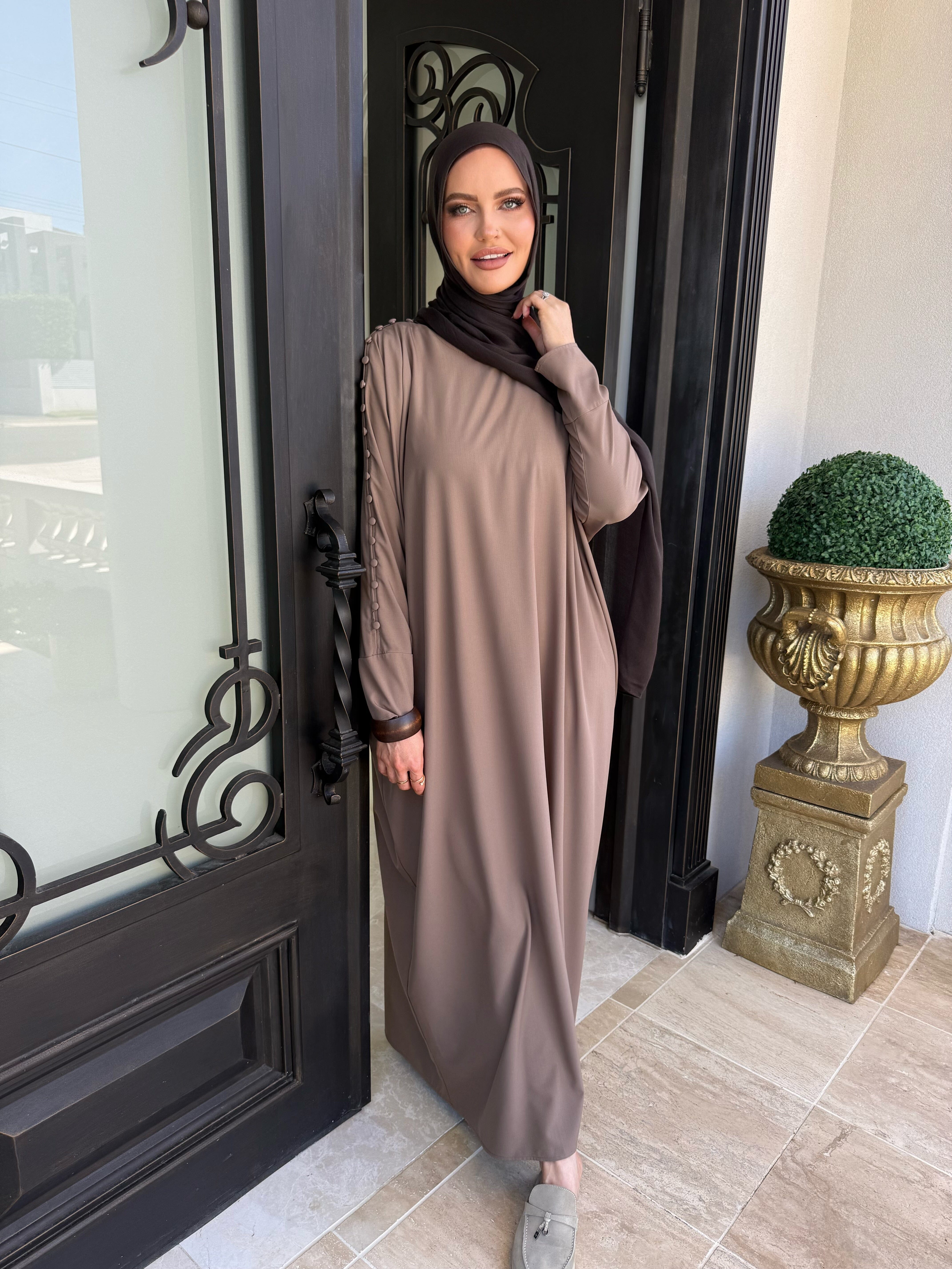 Button Abaya Kaftan
