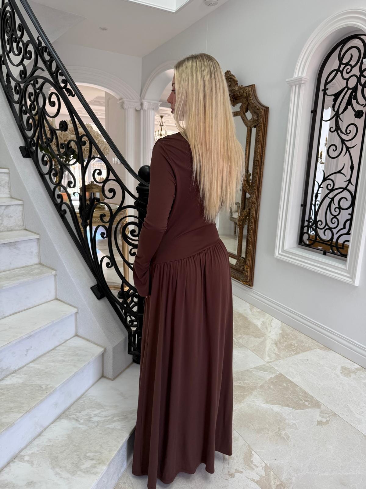 Maxi Gathered Dress