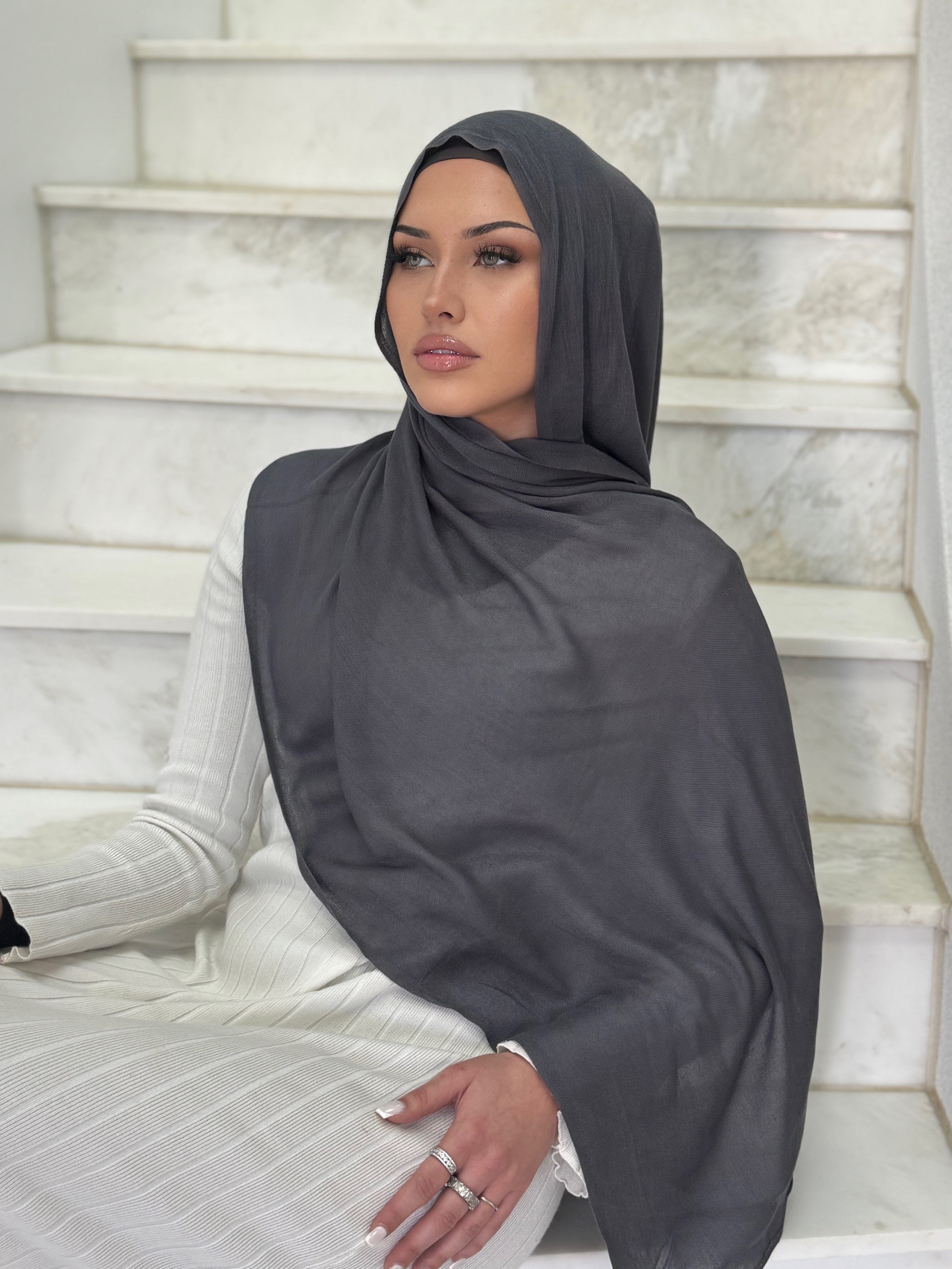 Charcoal Hijab Set