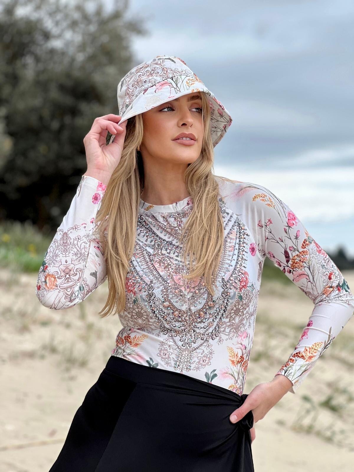 White Florence SWIM Body Suit