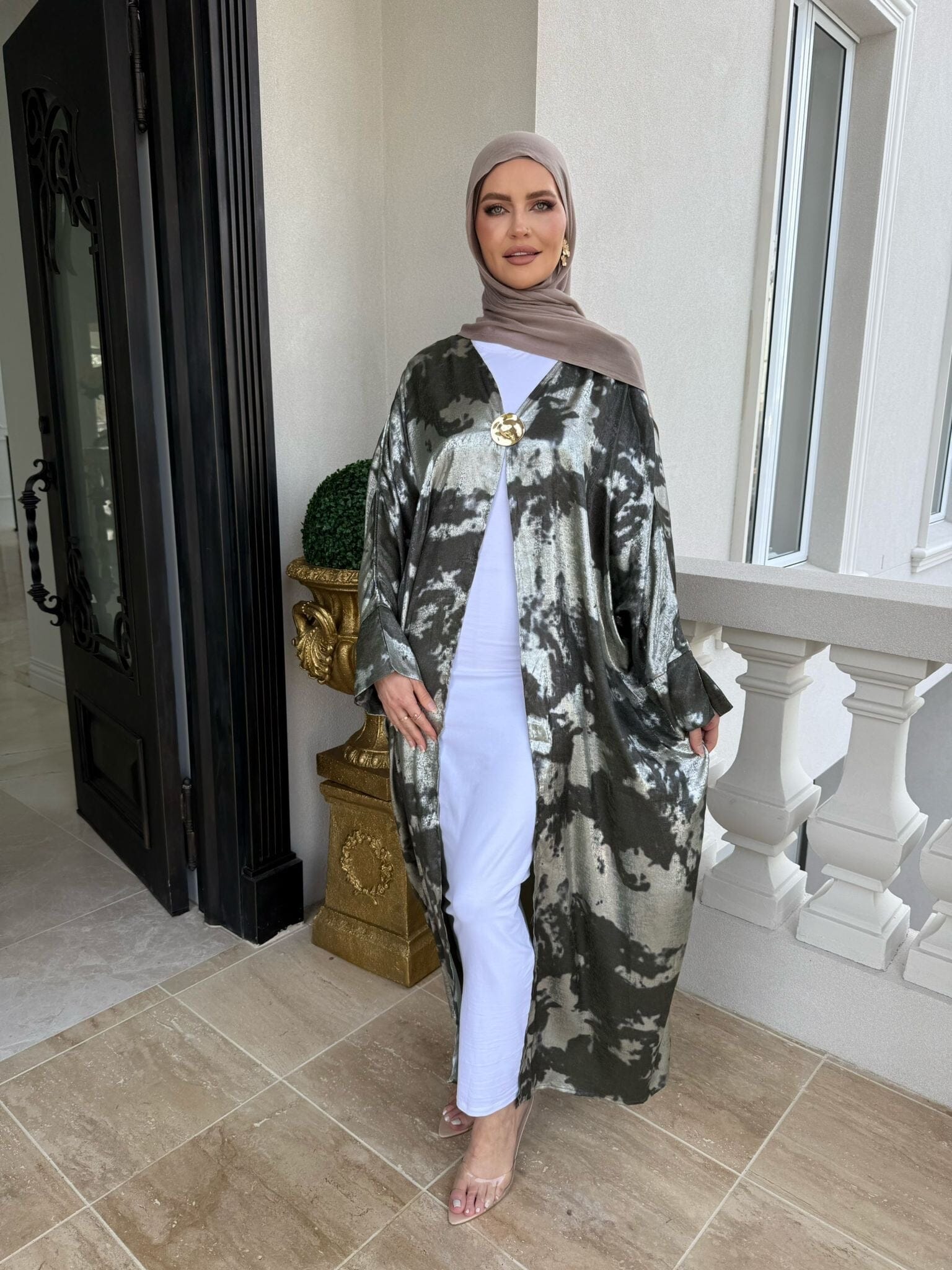 Dye Satin Abaya