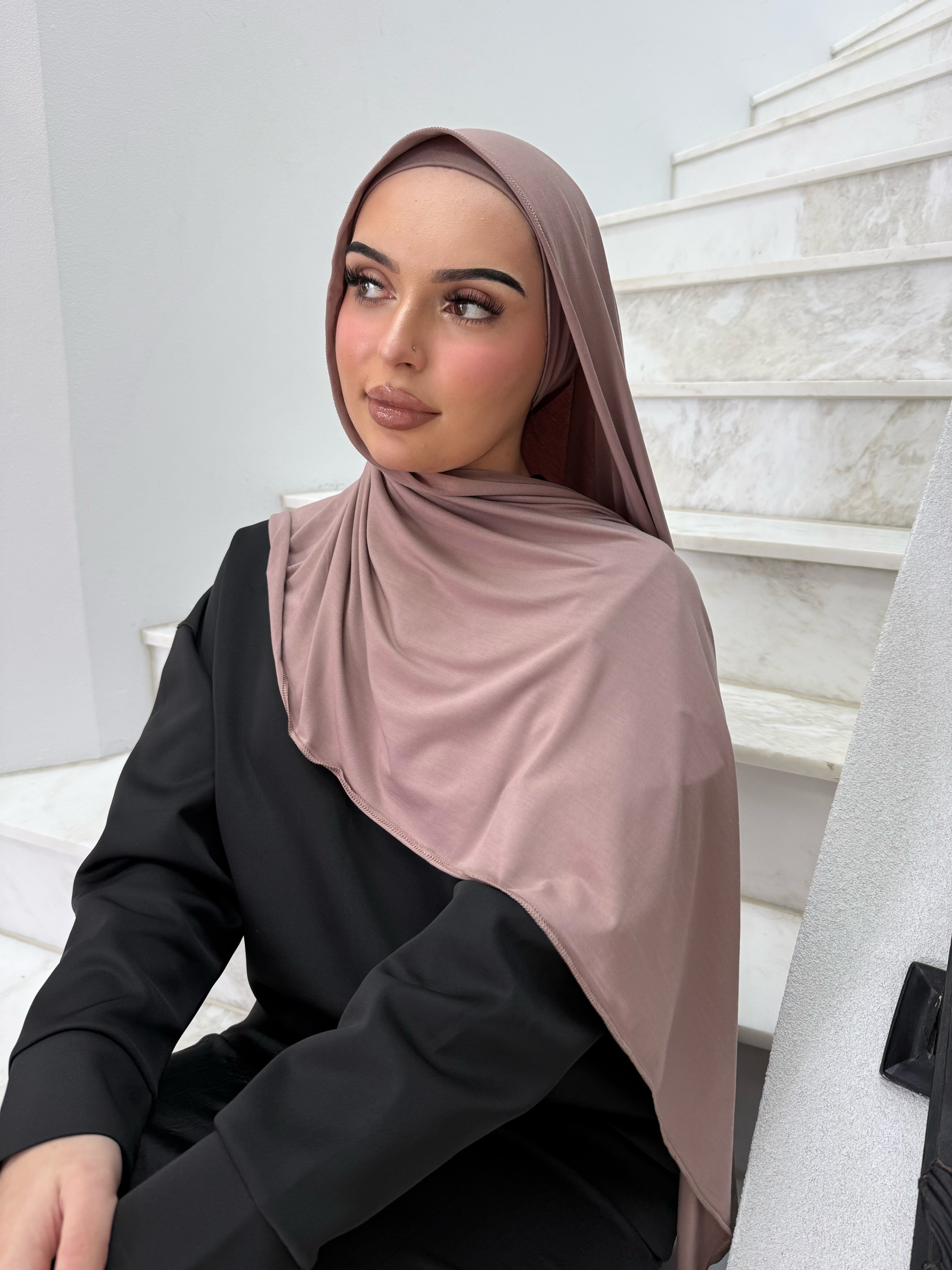 Dusty Mocha Liquid Jersey Set