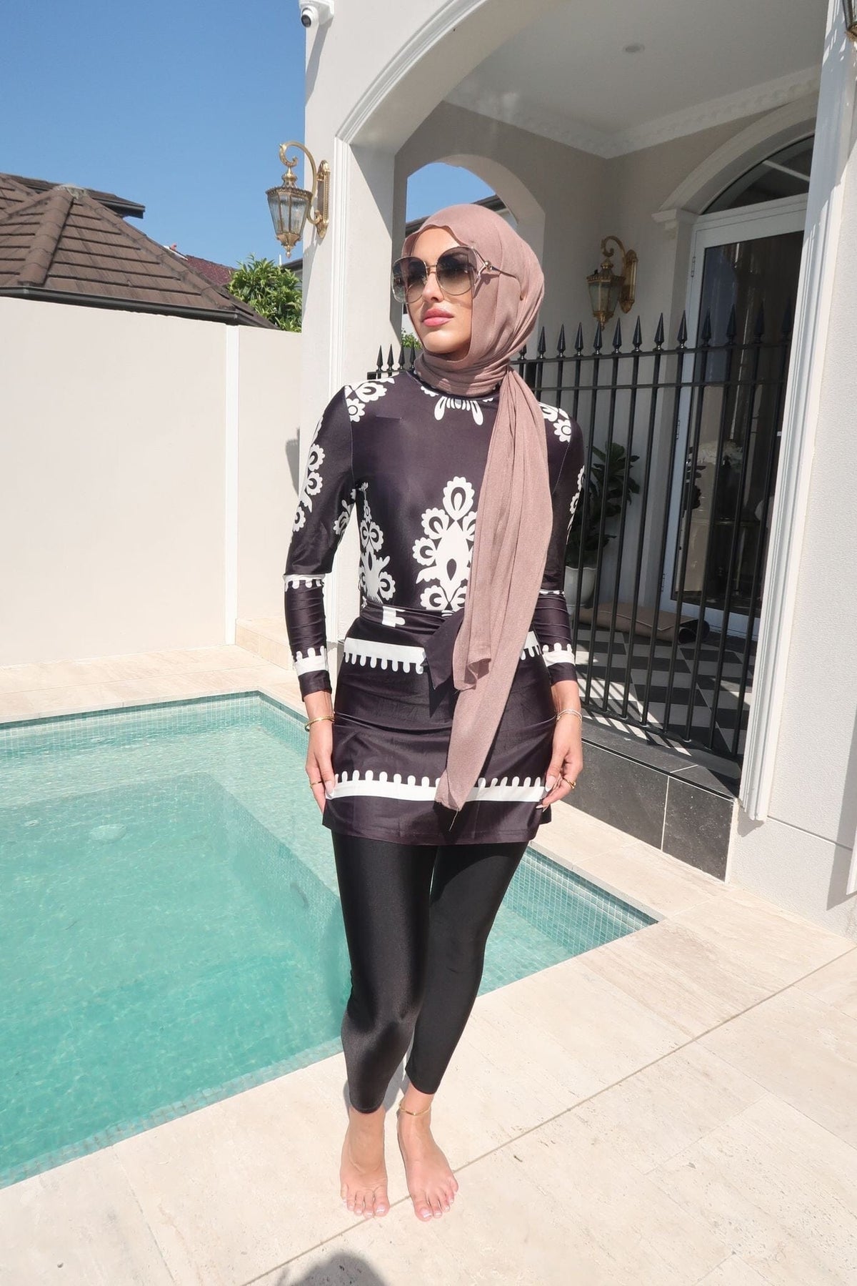 Monochrome Swim Tunic
