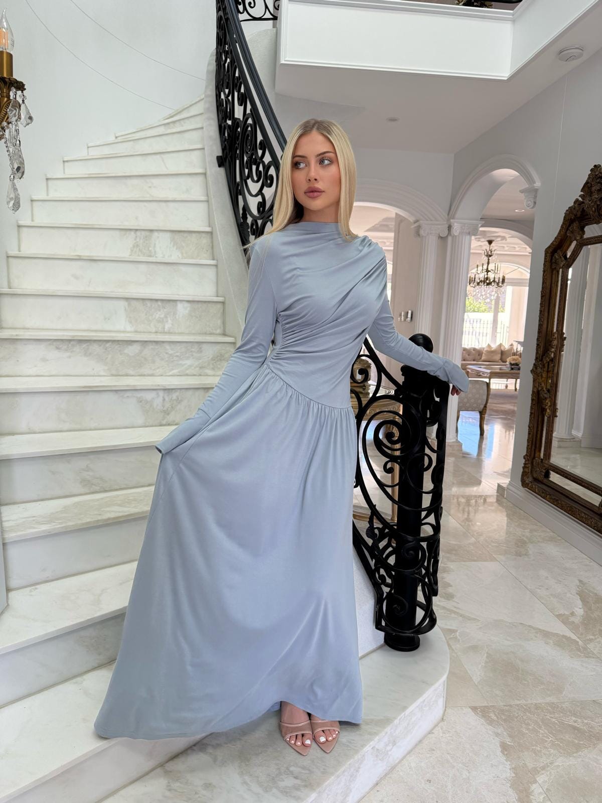 Maxi Gathered Dress