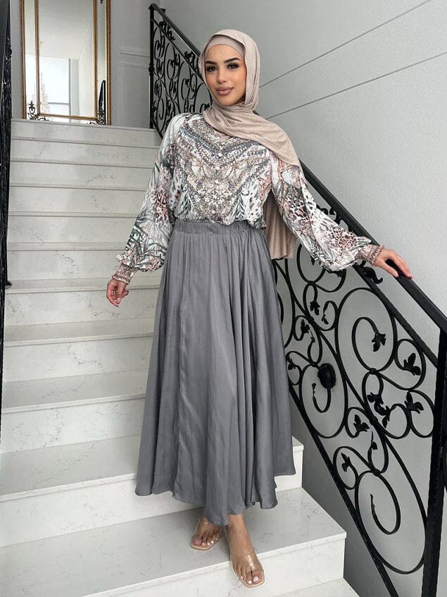 White Glow Beaded Blouse