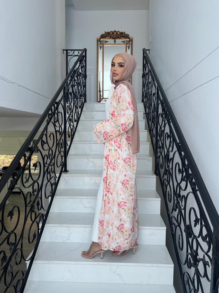 Najam Floral Chiffon Cape