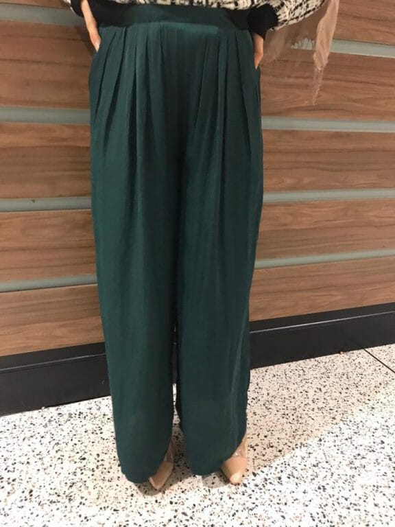 Silk Wide Leg Pants