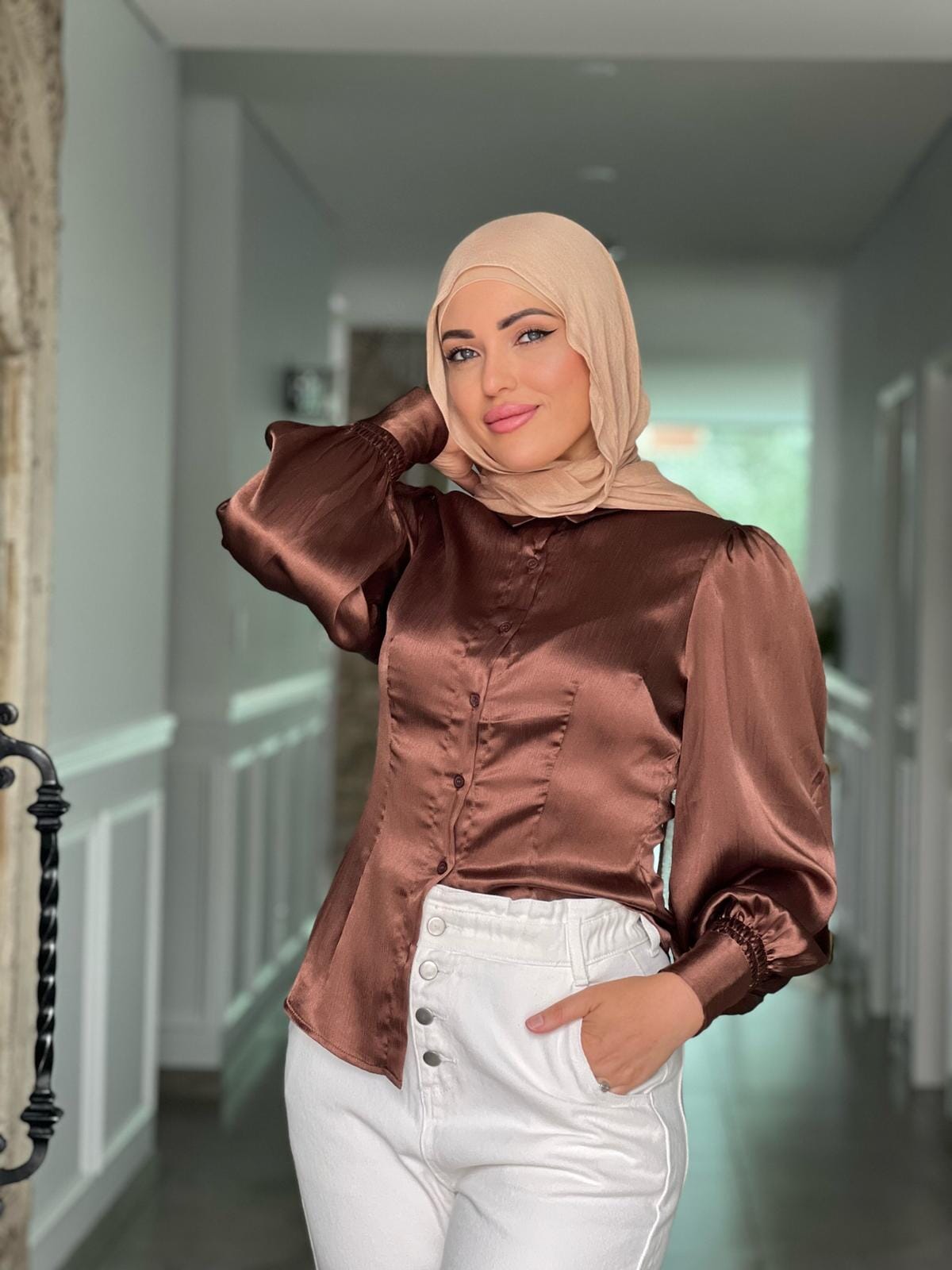 Satin Glow Blouse