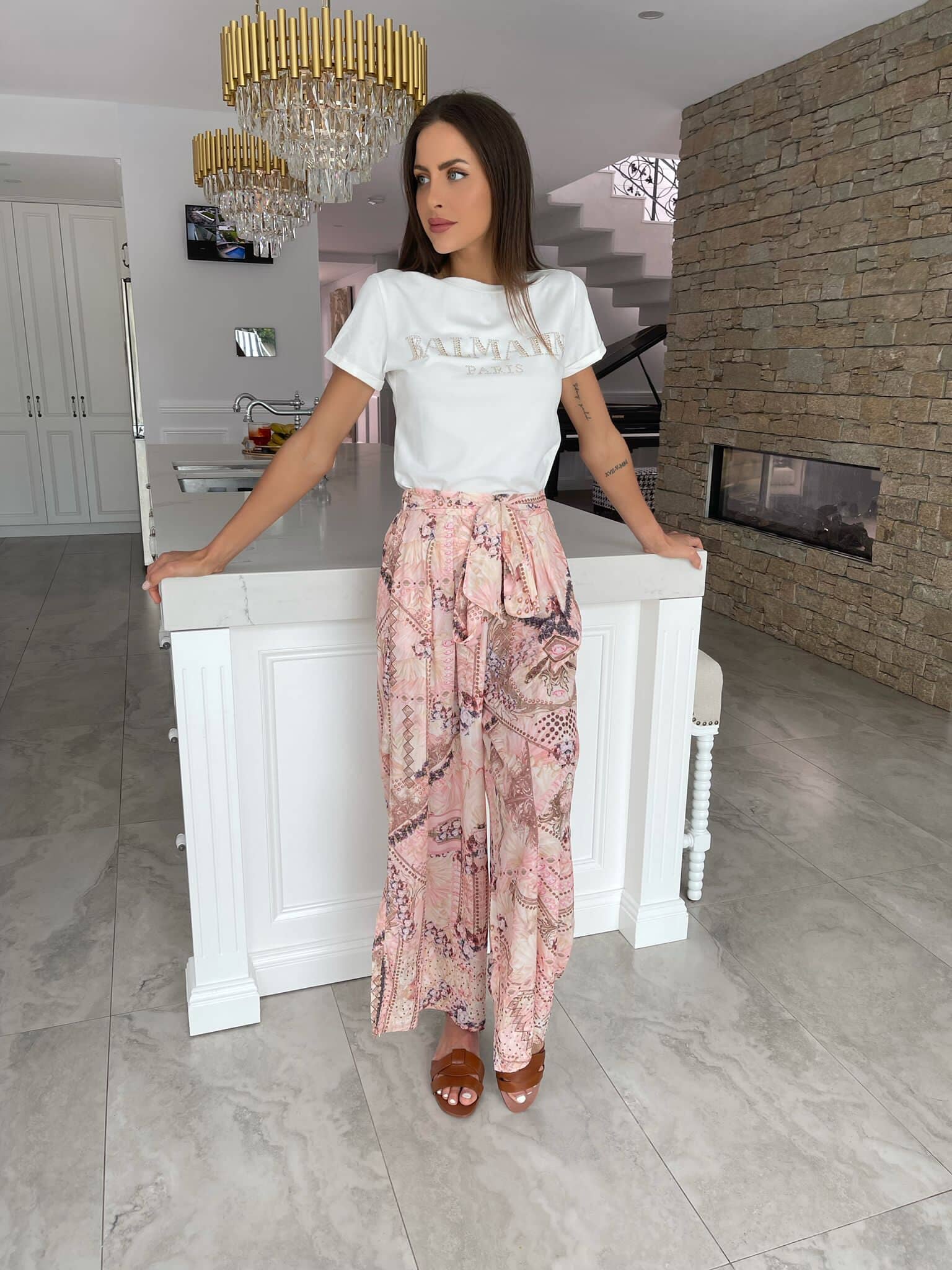 Pink Glam Beaded Pants