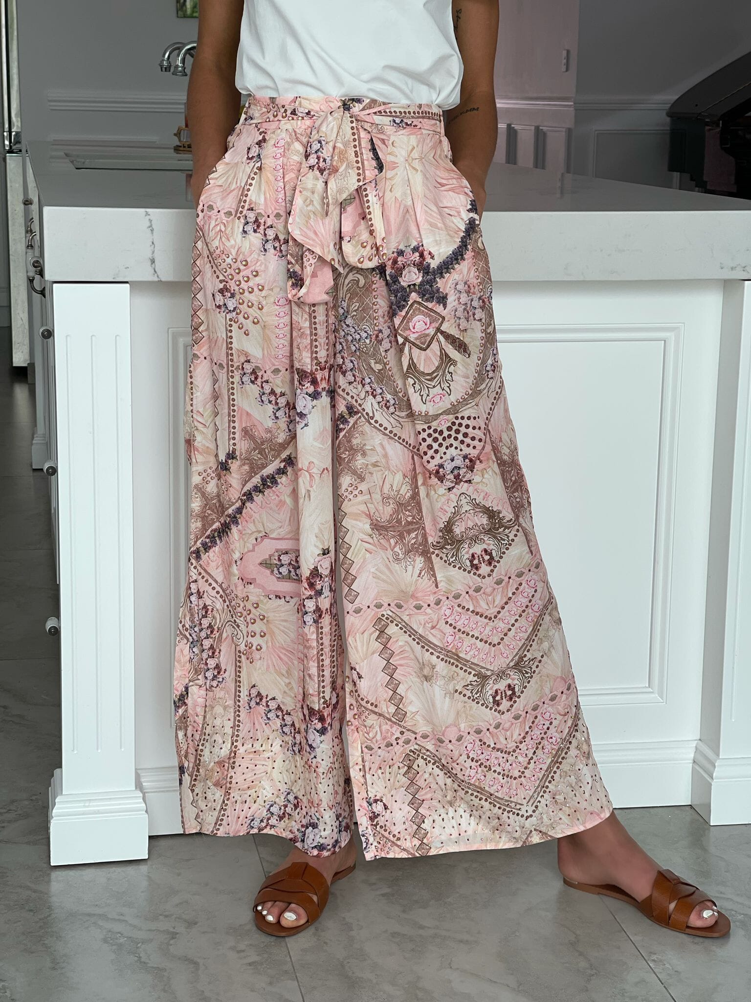 Pink Glam Beaded Pants