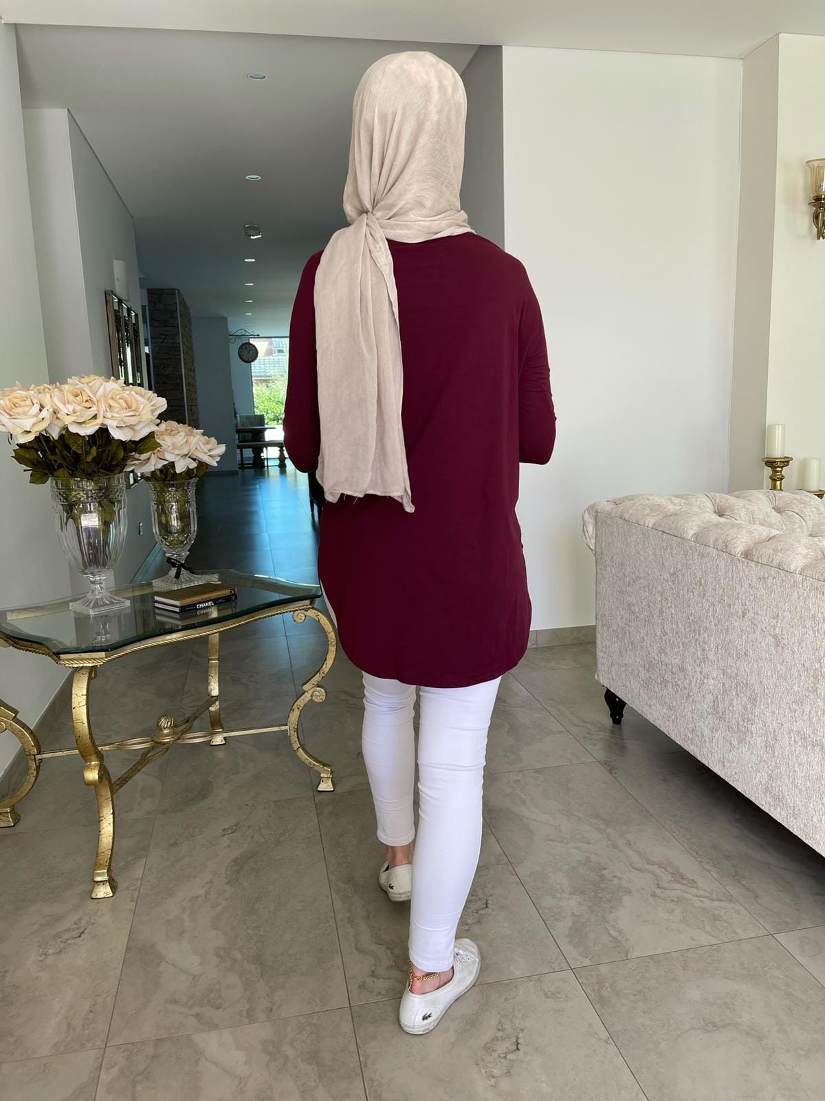 Midi Length Basic Cotton Top