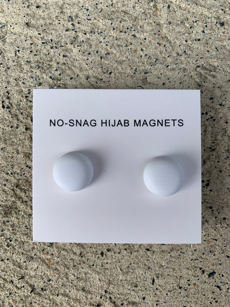 Hijab Magnet Pin Matt White