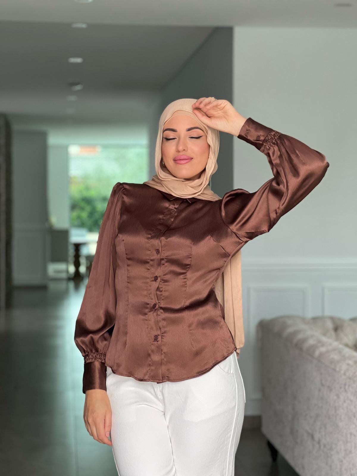 Satin Glow Blouse