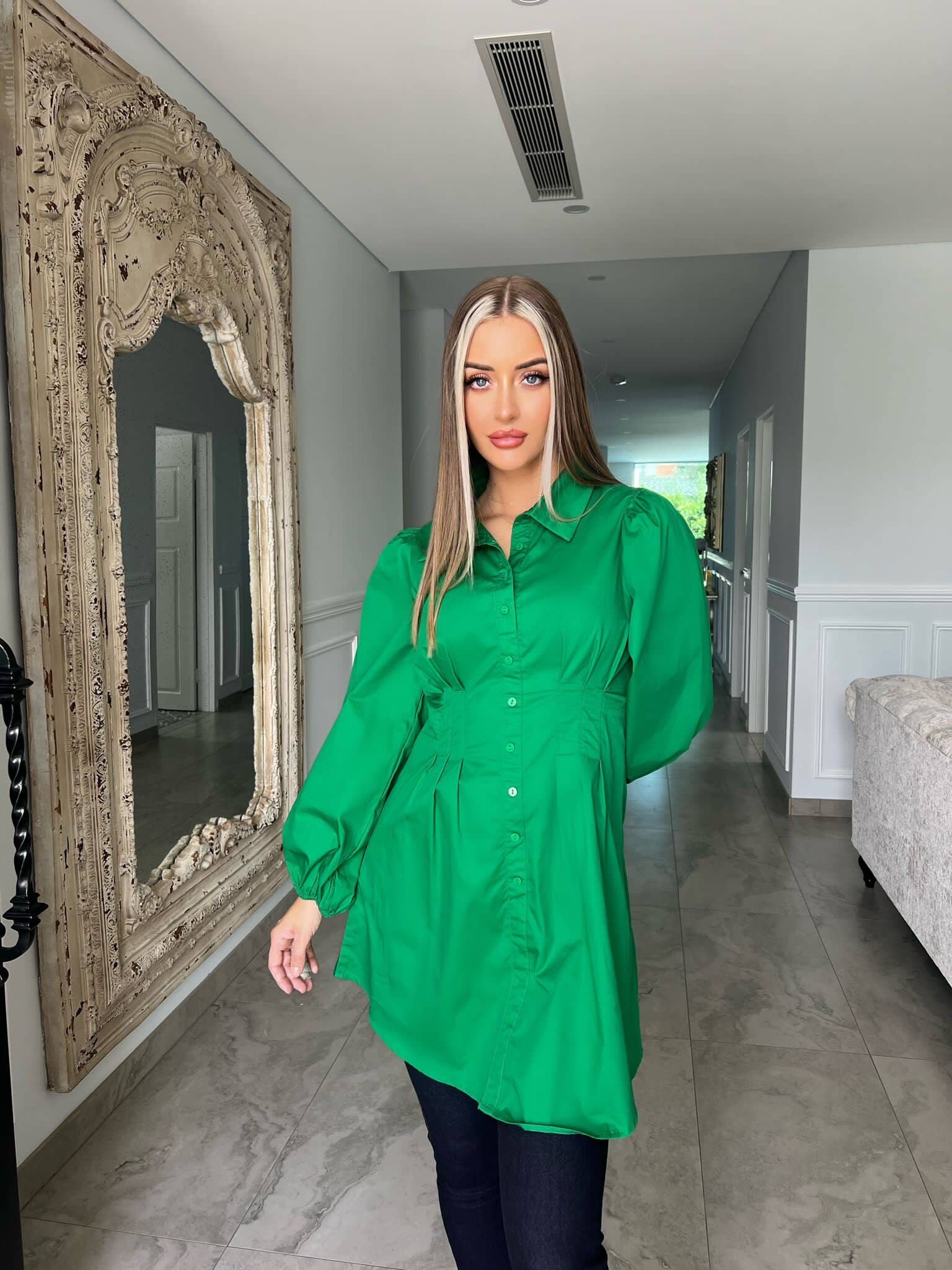 Green Cotton Shirt