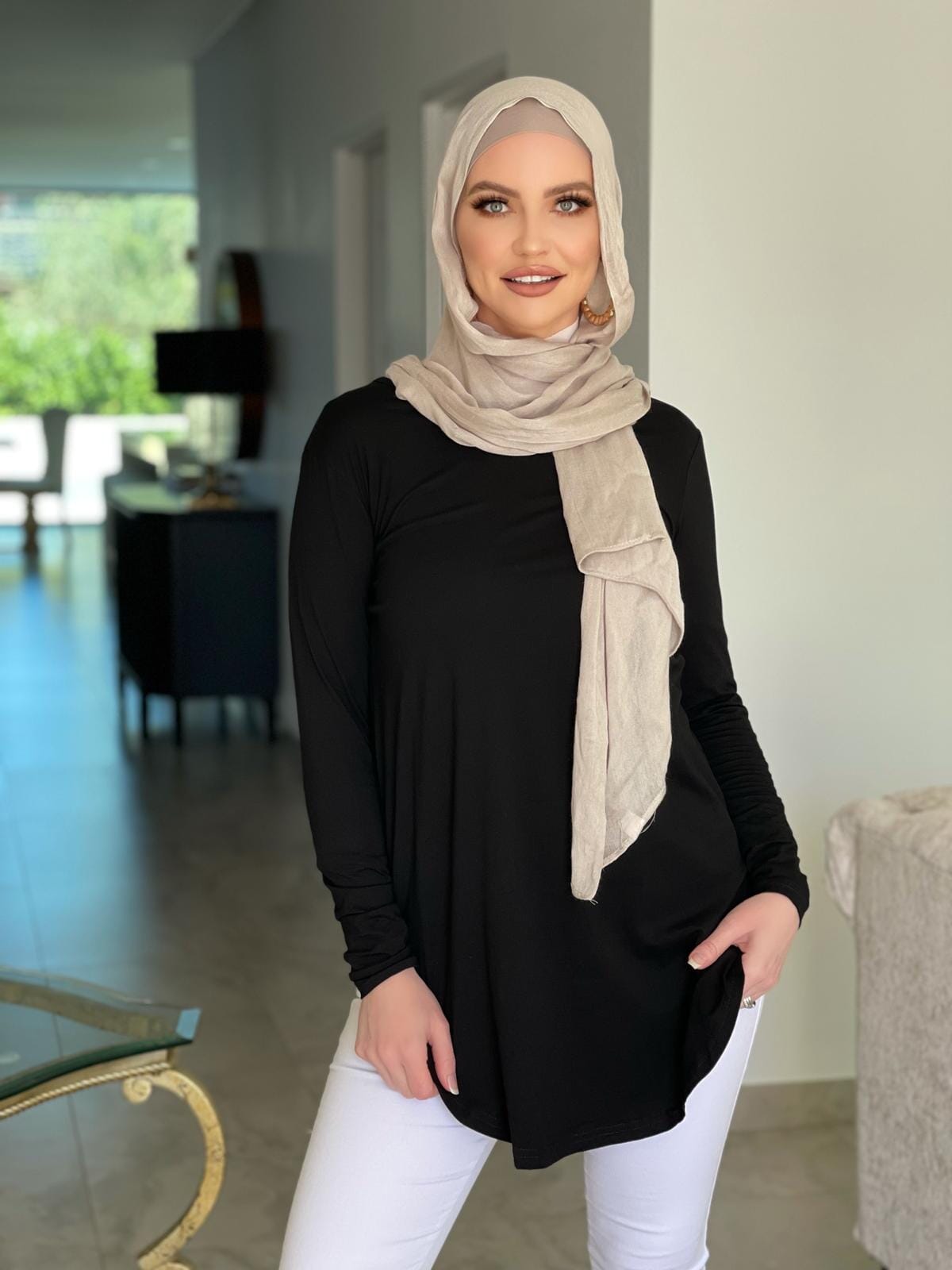 Midi Length Basic Cotton Top