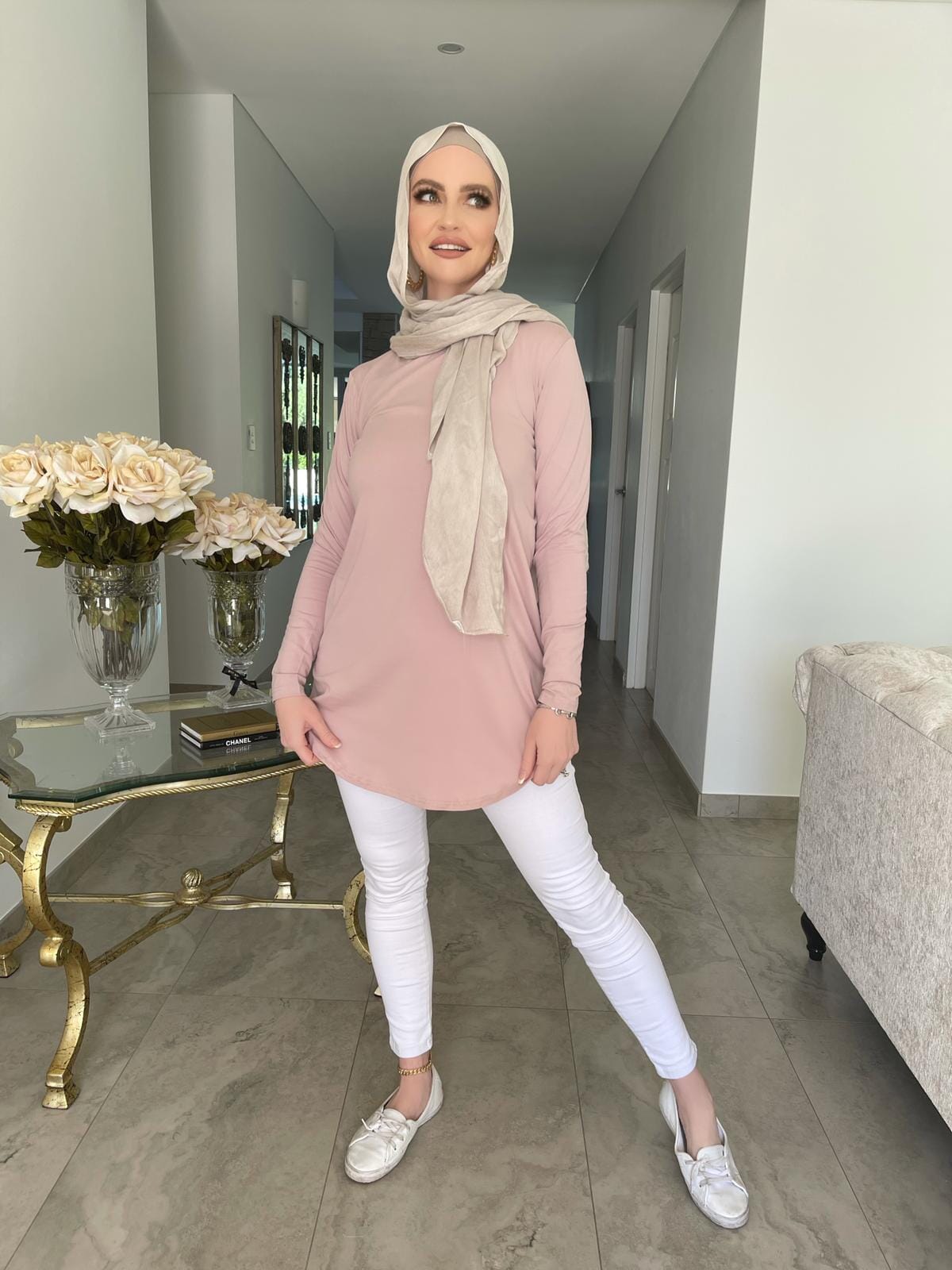 Midi Length Basic Cotton Top