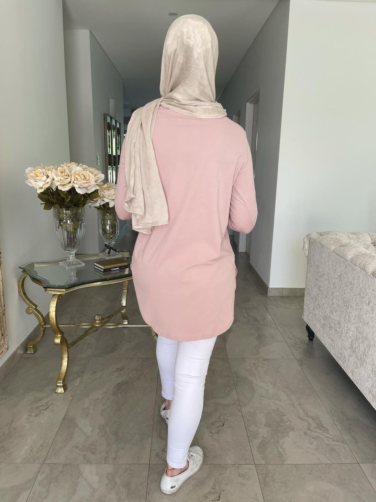 Midi Length Basic Cotton Top