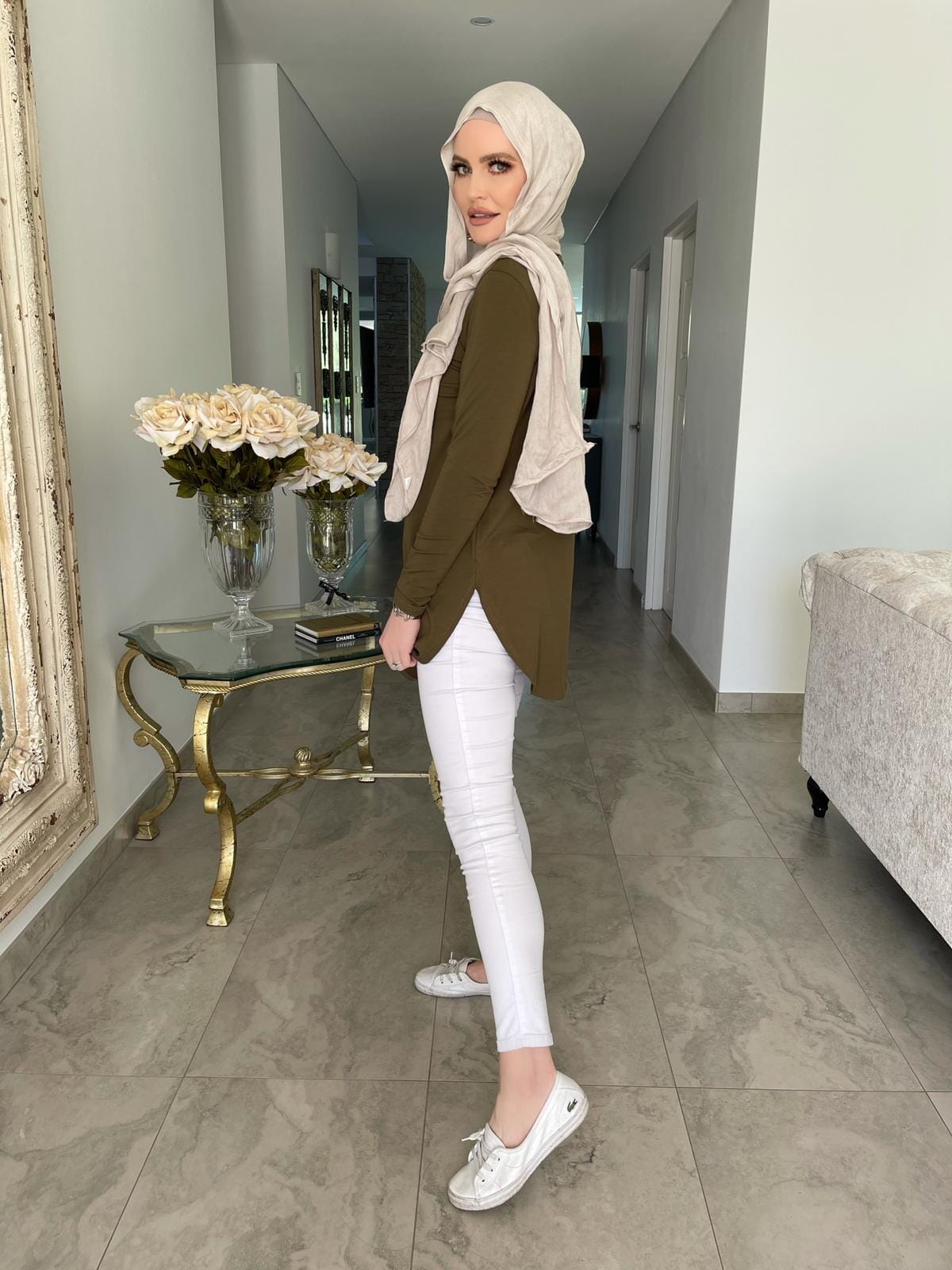 Midi Length Basic Cotton Top