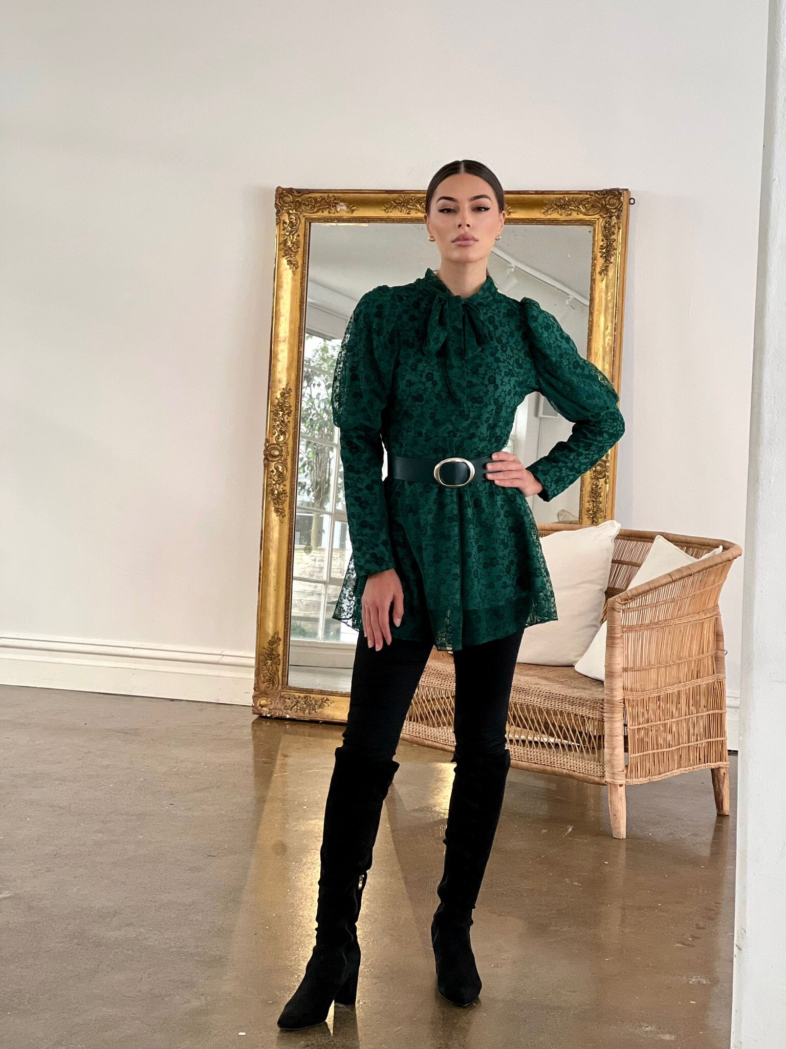 Zavier puffy Sleeve Tunic