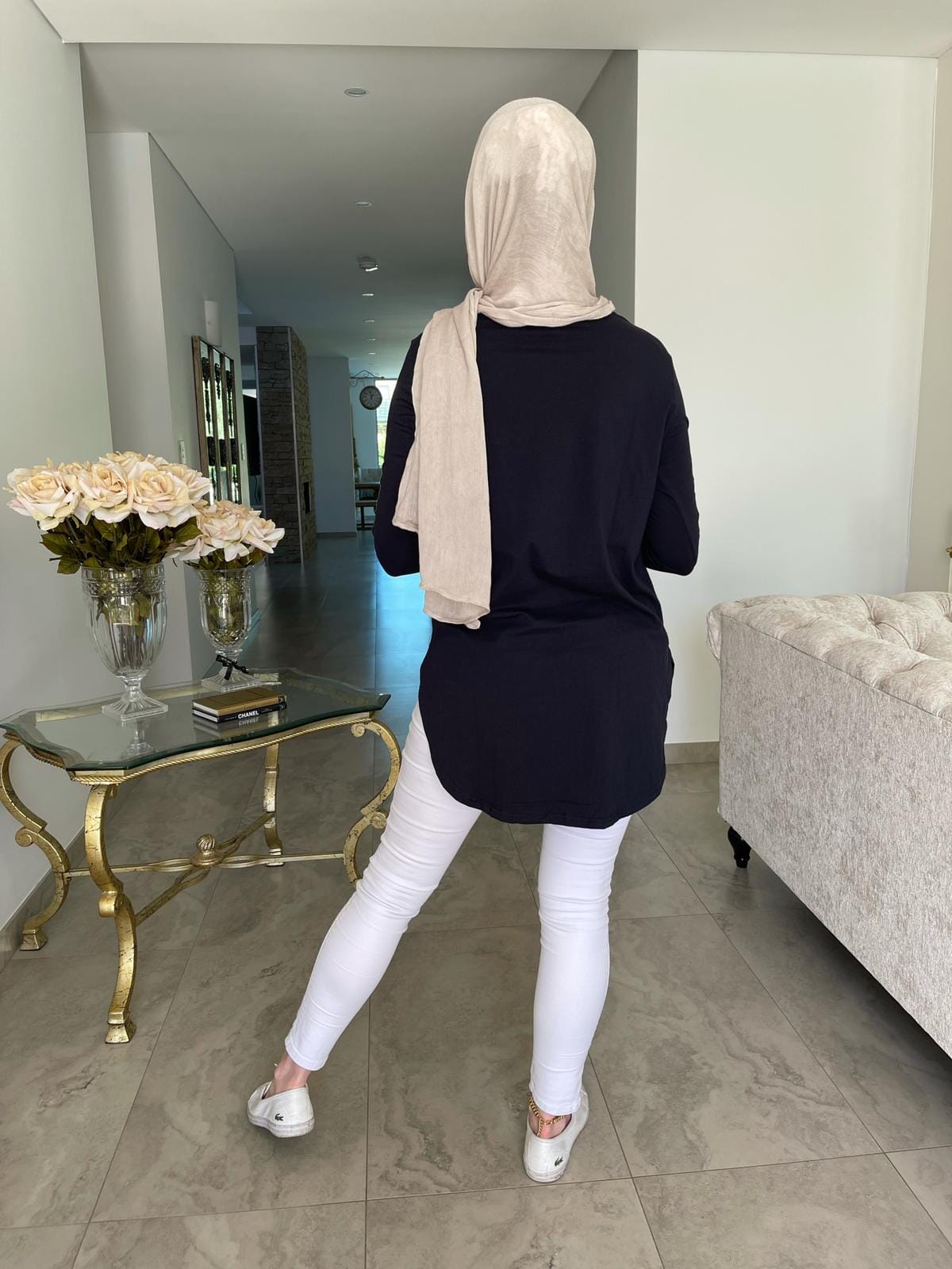 Midi Length Basic Cotton Top