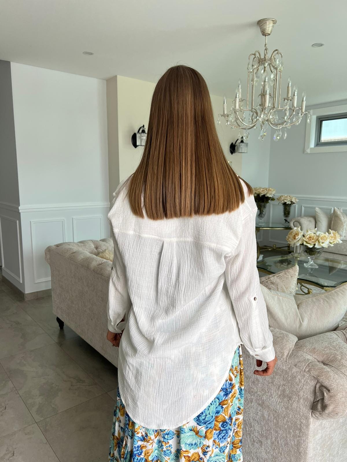 Cotton High Low Shirt