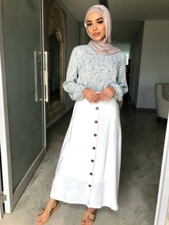 Ankle Linen Skirt