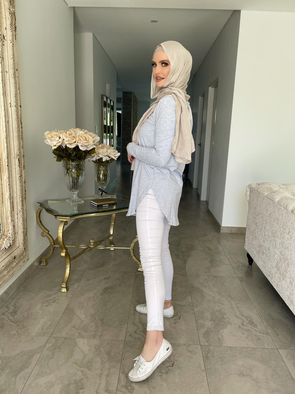 Midi Length Basic Cotton Top