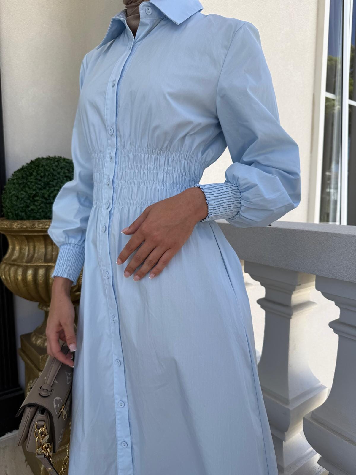 Gathered Maxi Dress