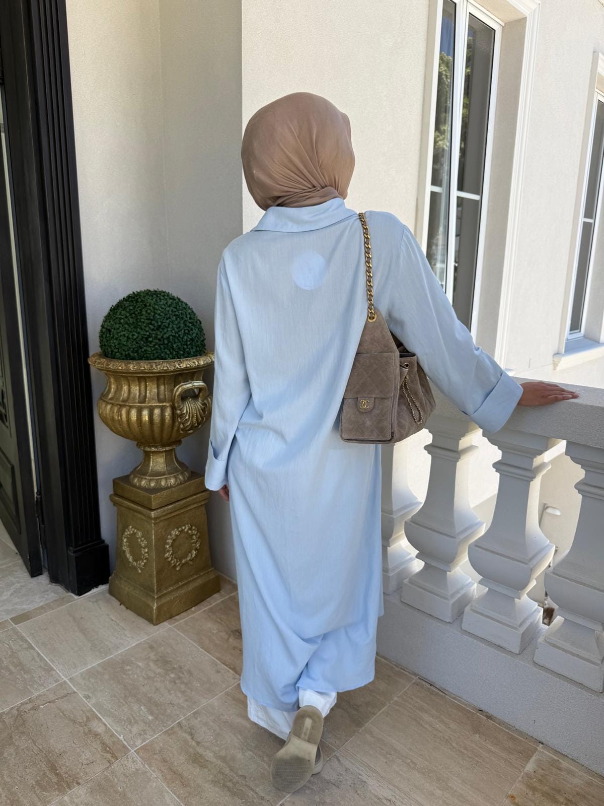 Oversized Linen Long Shirt