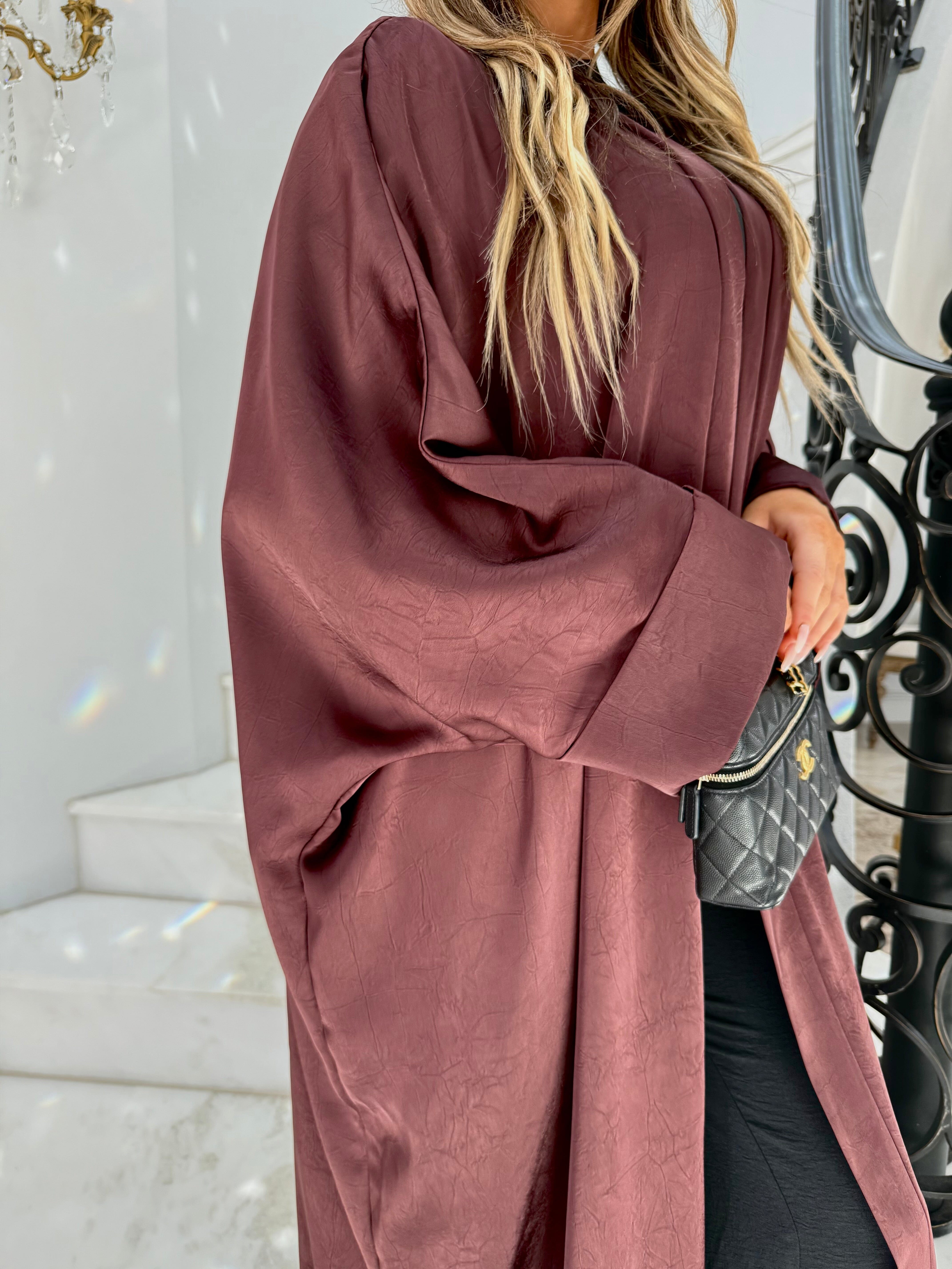 Textured Open Abaya