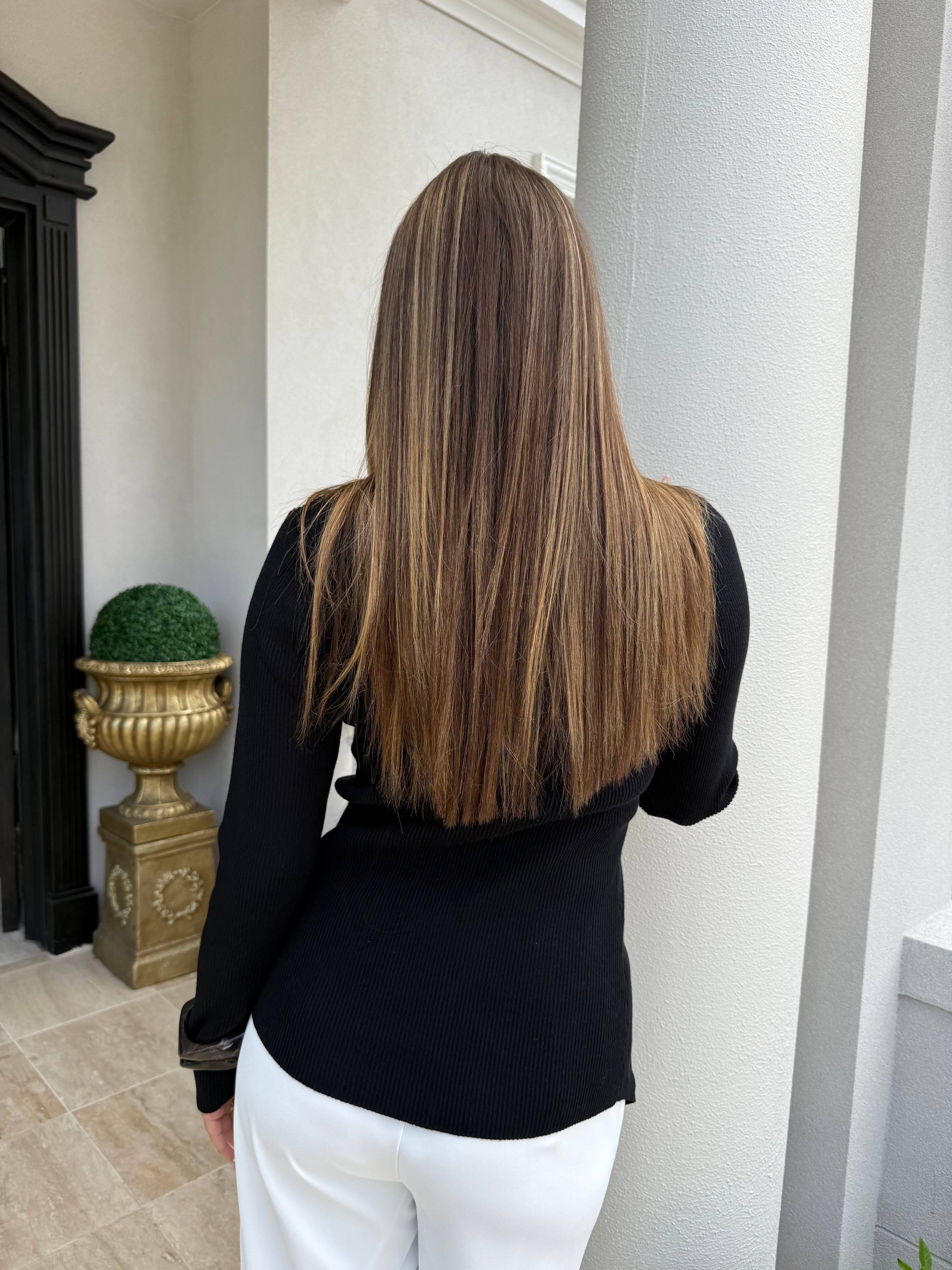 Layali Knit Split Top