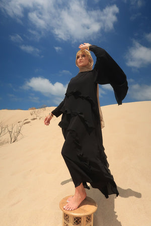 Al Sahara Ruffle Abaya